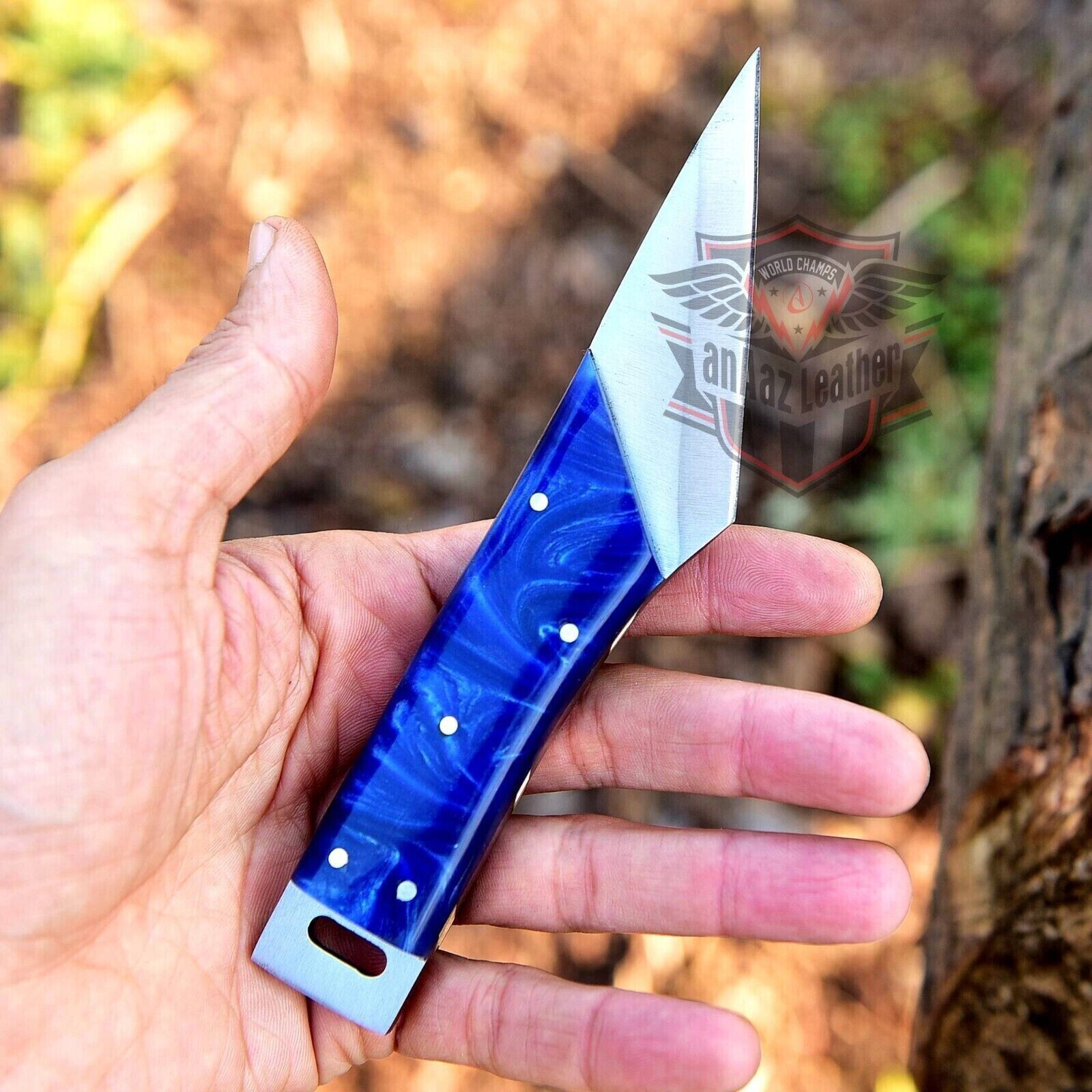 Handmade D2 Steel Blade,Multi Color Handle Kiridashi Knife,Survival Knife,Sheath