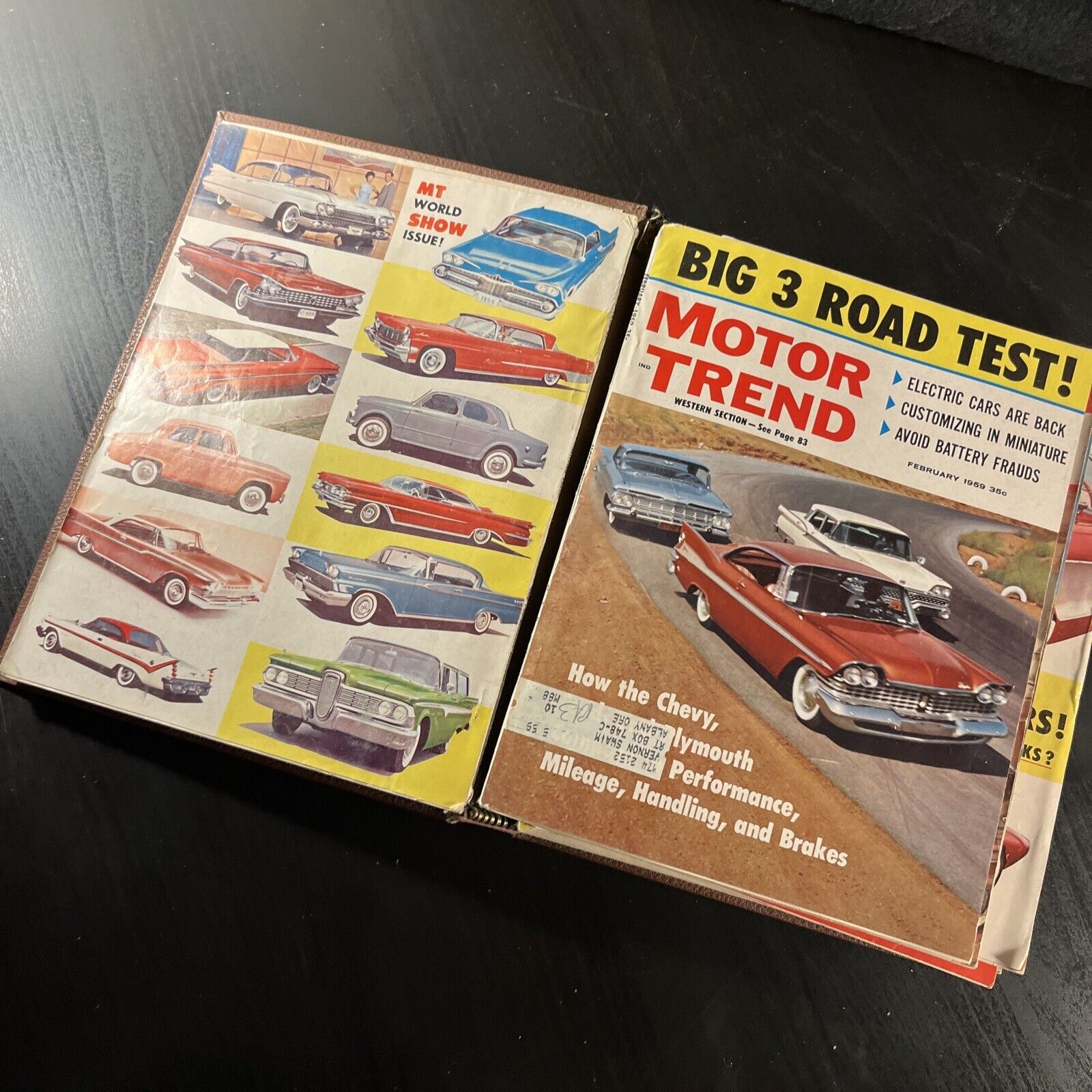 Motor Trend Magazine 1959 Almost Complete Year 11 Issues Missing July In Binder