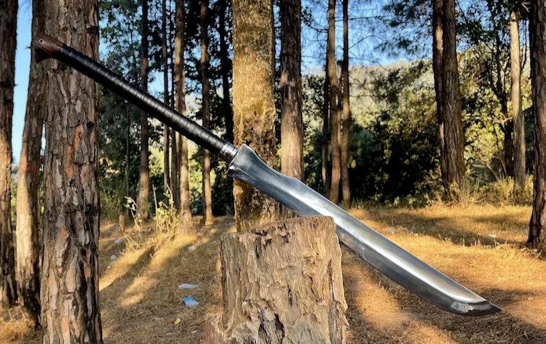 Handmade Carbon Steel 21.5 Inch Viking Sword Tactical Sword Survival Long Knife