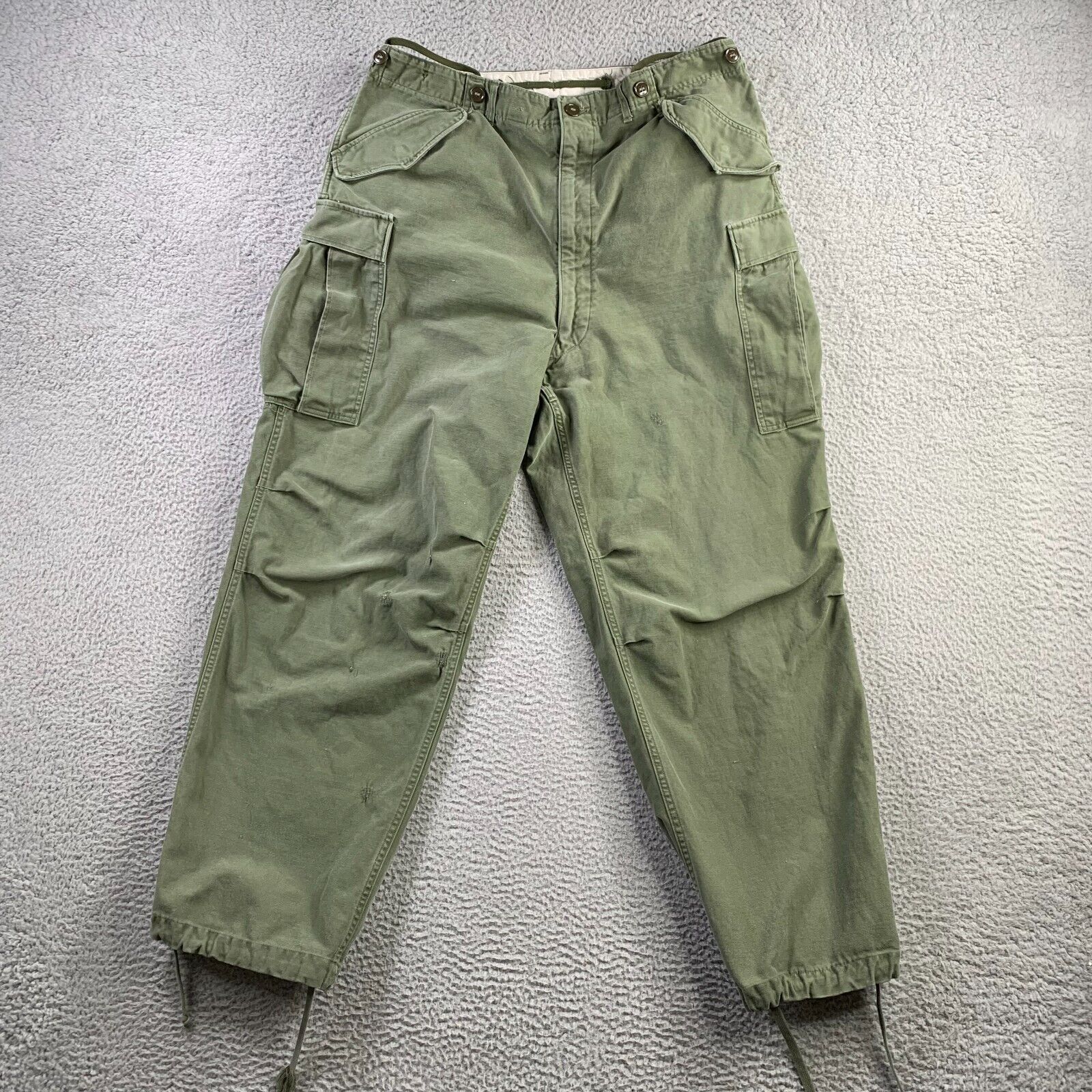 Vintage Military Pants Mens 38x31 Trousers Shell Field M 1951 50s Korean War