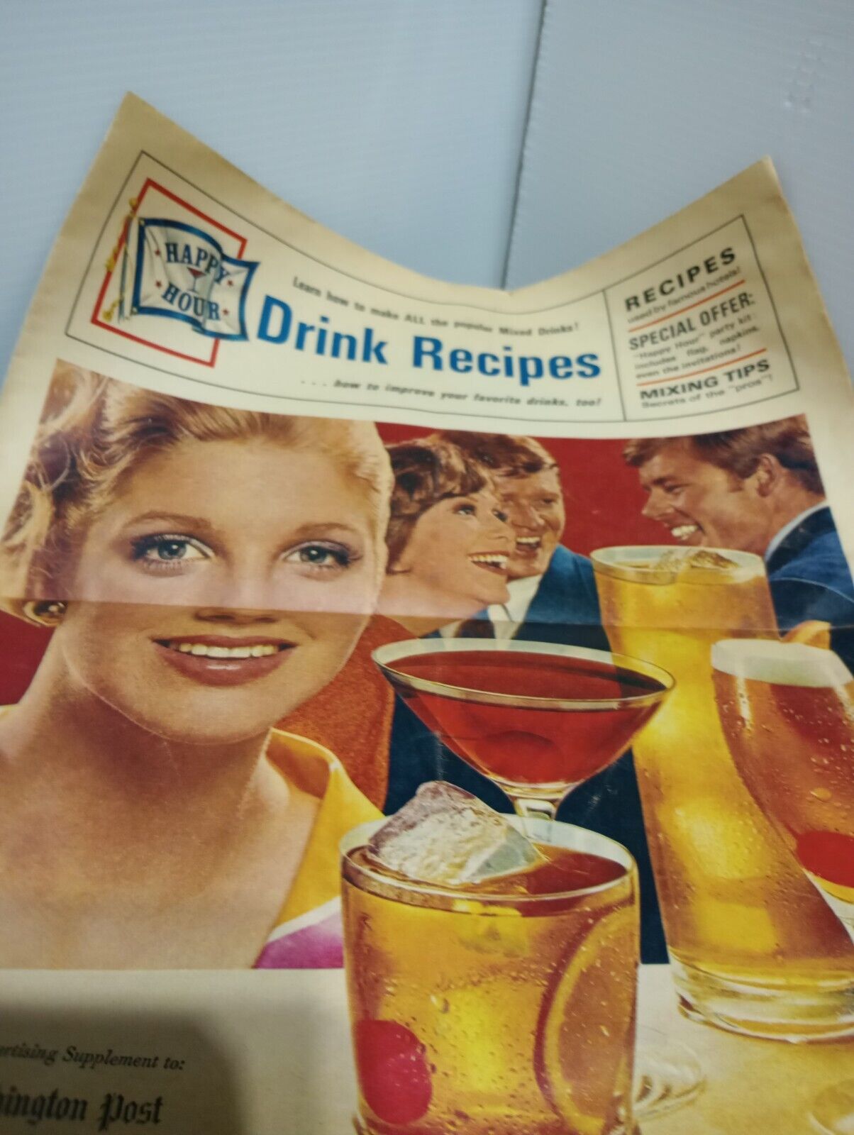 Drink Recipes Special Advertising Supplement to the Wahington Post March 1969