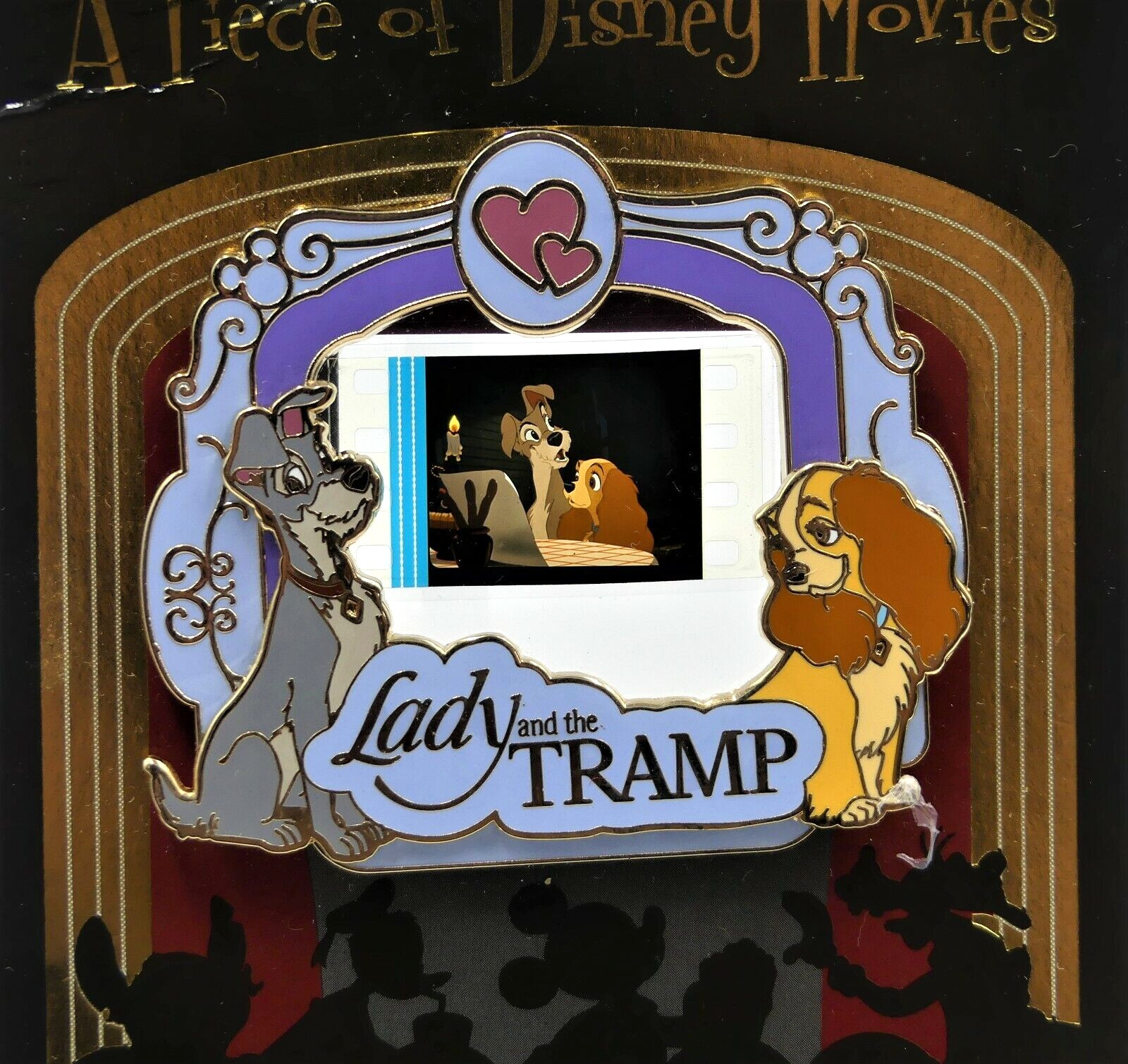 A Piece of Disney Movies Pin Walt Disney\'s Lady and the Tramp Limited Edition 