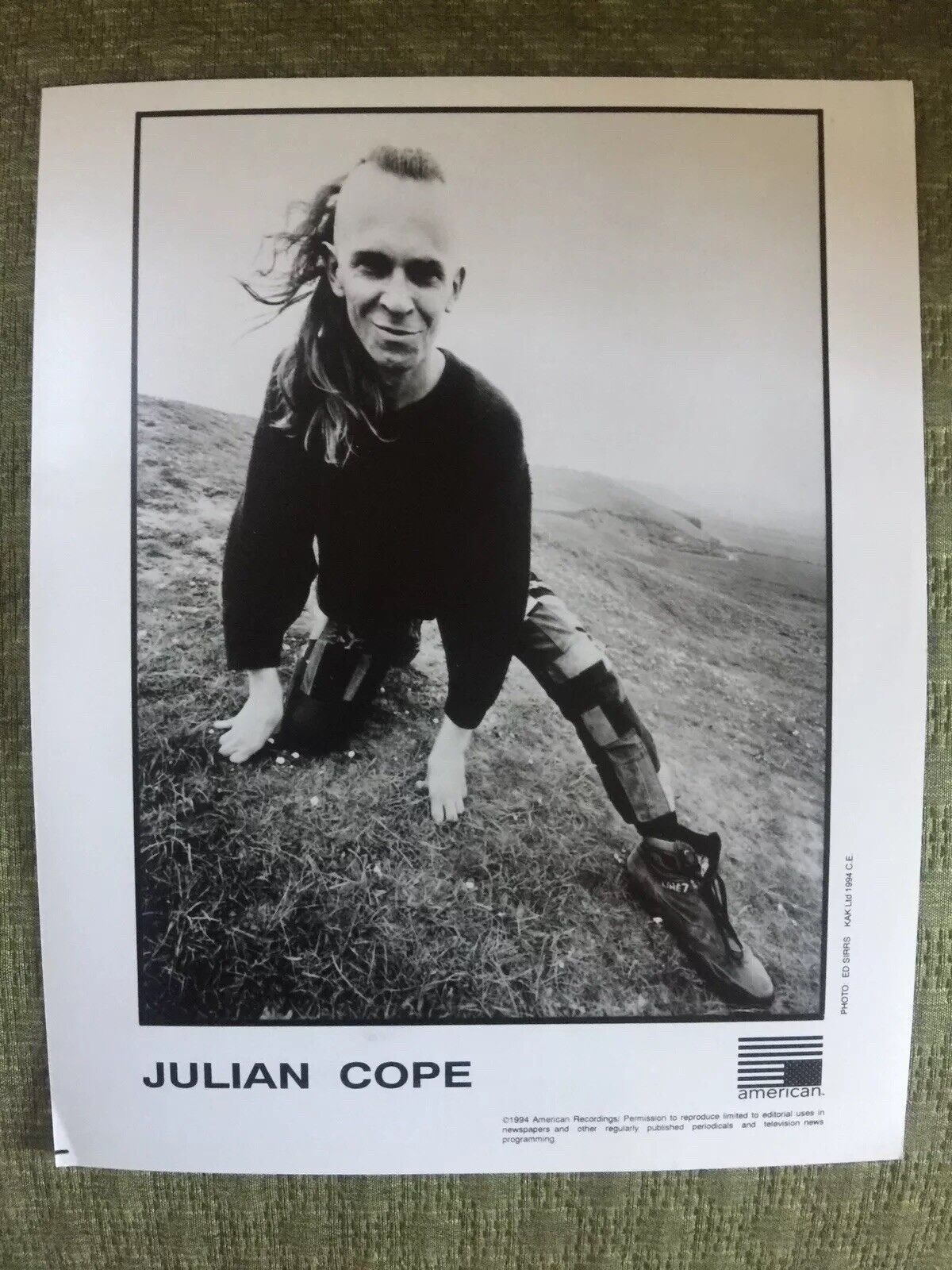  Musician Julian Cope 1994 Vintage 8x10 Press Photo 