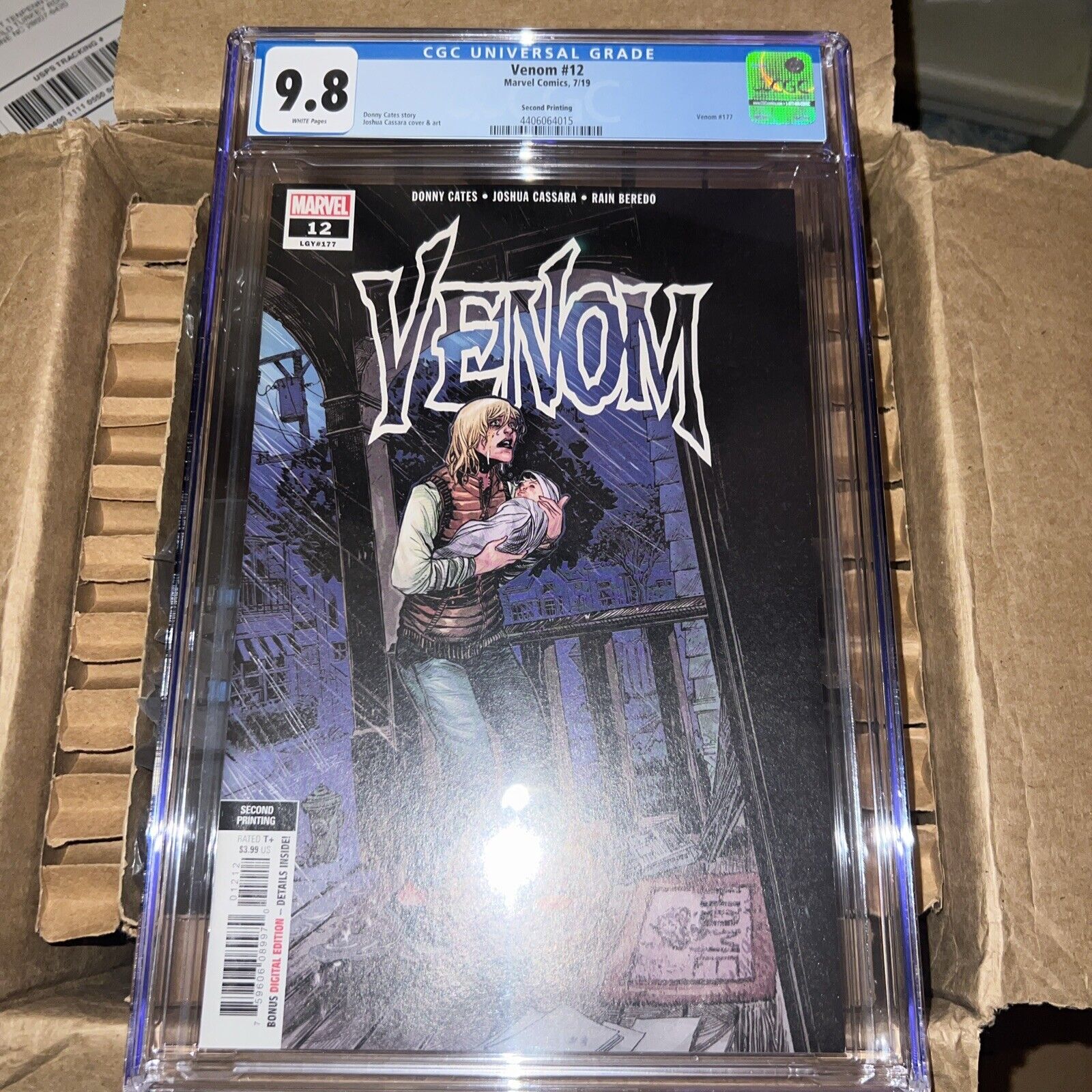 Venom #12 2nd Print CGC 9.8 1st Dylan Brock Cover HTF Low Print ID