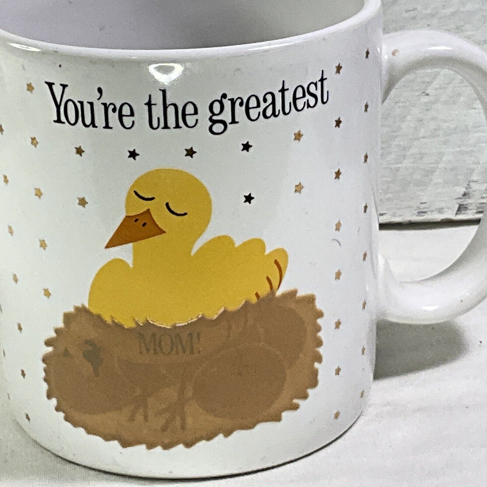 Vintage Double Talk Color Change Mug  You’re The Greatest MOM Chicken And Egg