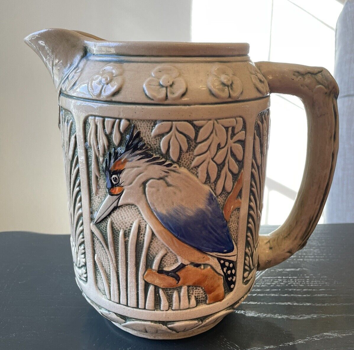 Weller Pottery - 1920s Kingfisher ZONA Pitcher 1128