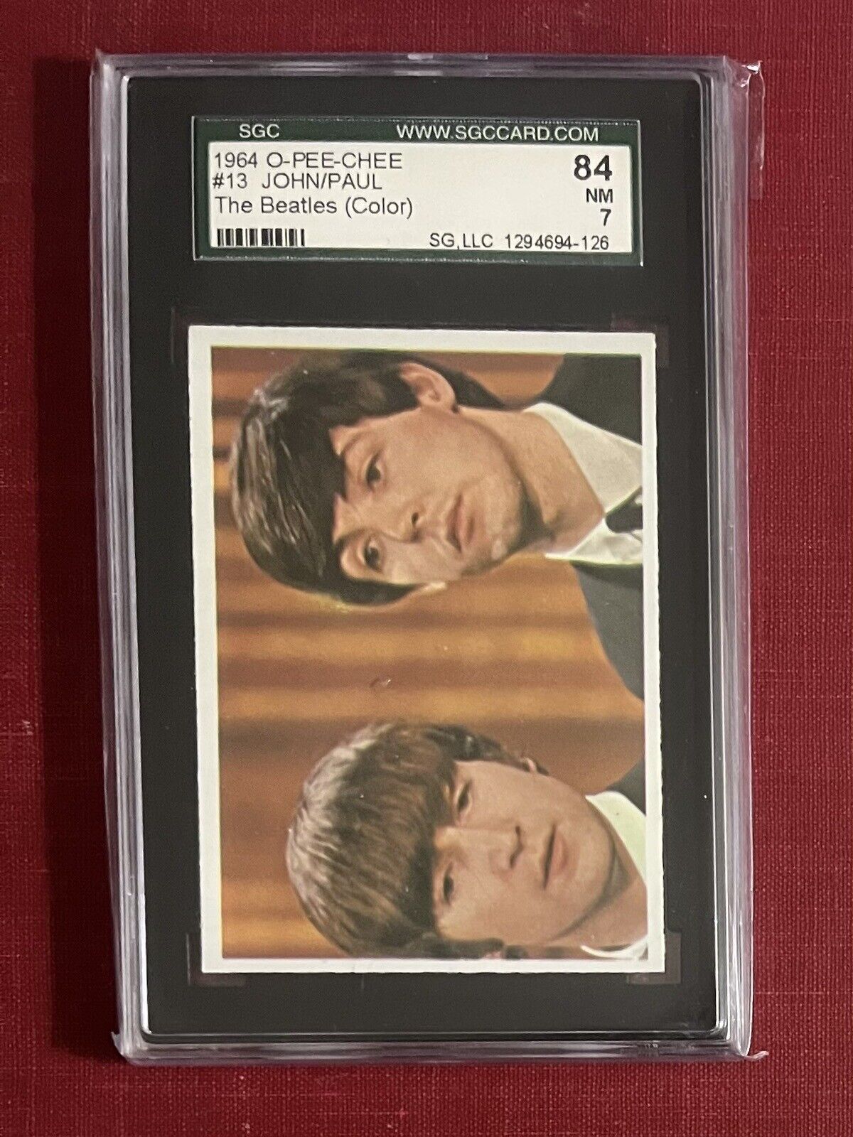 1964 O-Pee-Chee The Beatles Color #13 John/Paul SGC 7