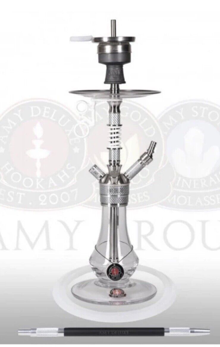 Ss24.02 Amy Deluxe German Style Hookah Full Set Carbon Fiber Carbonica Gear