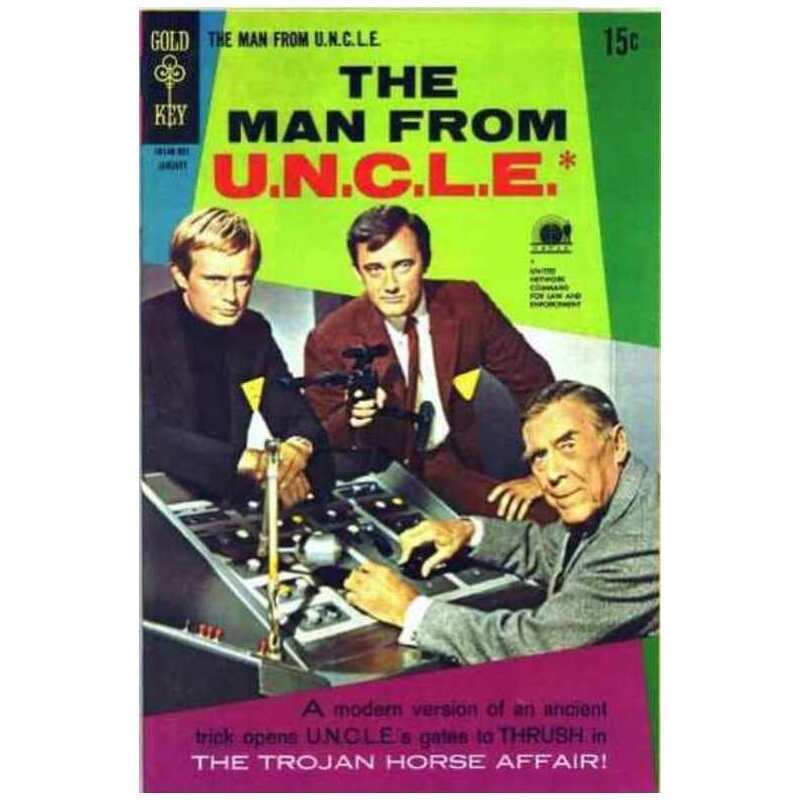 Man from U.N.C.L.E. (1965 series) #21 in F minus condition. Gold Key comics [t\'