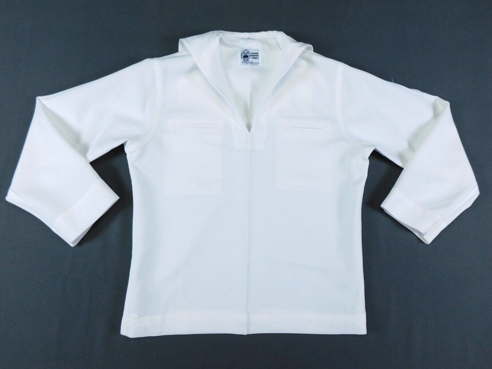 US Navy White Jumper 40 Regular Sea Cadet Service Dress Summer Polyester Uniform