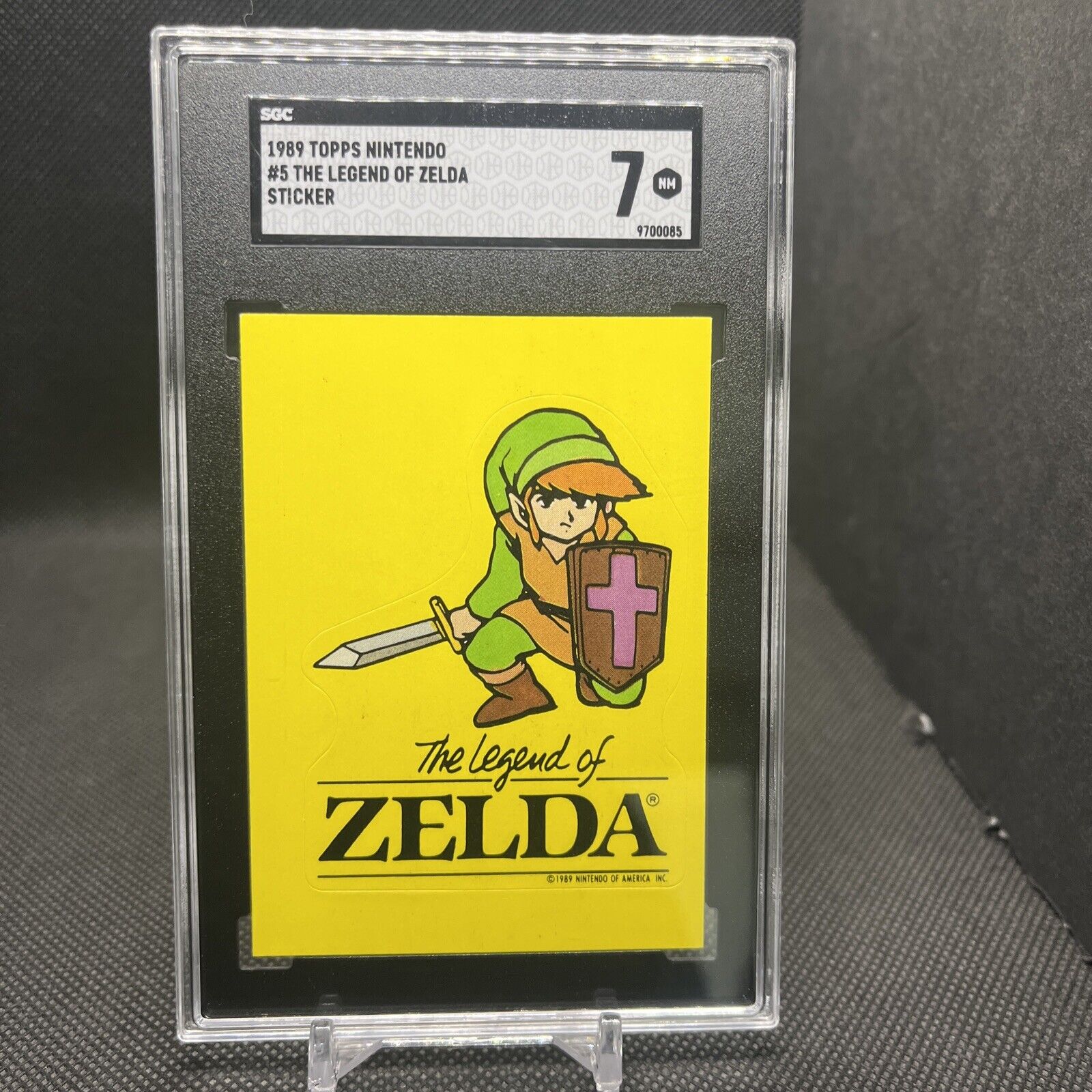 1989 Topps Nintendo Game Tip Stickers #5 The Legend of Zelda SGC 7