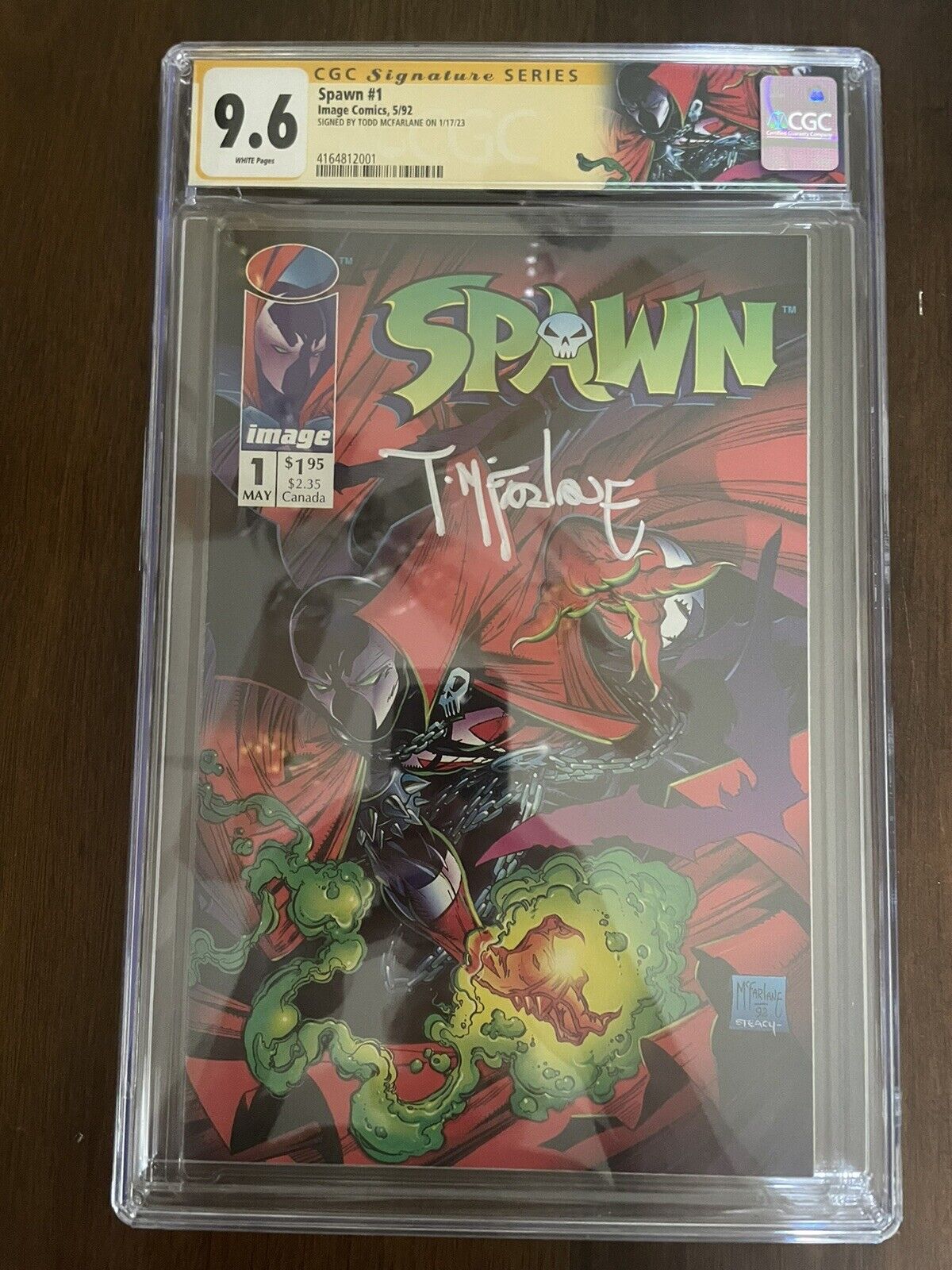 Image Spawn #1 1st appearance of Spawn Signed By Todd McFarlane CGC SS 9.6