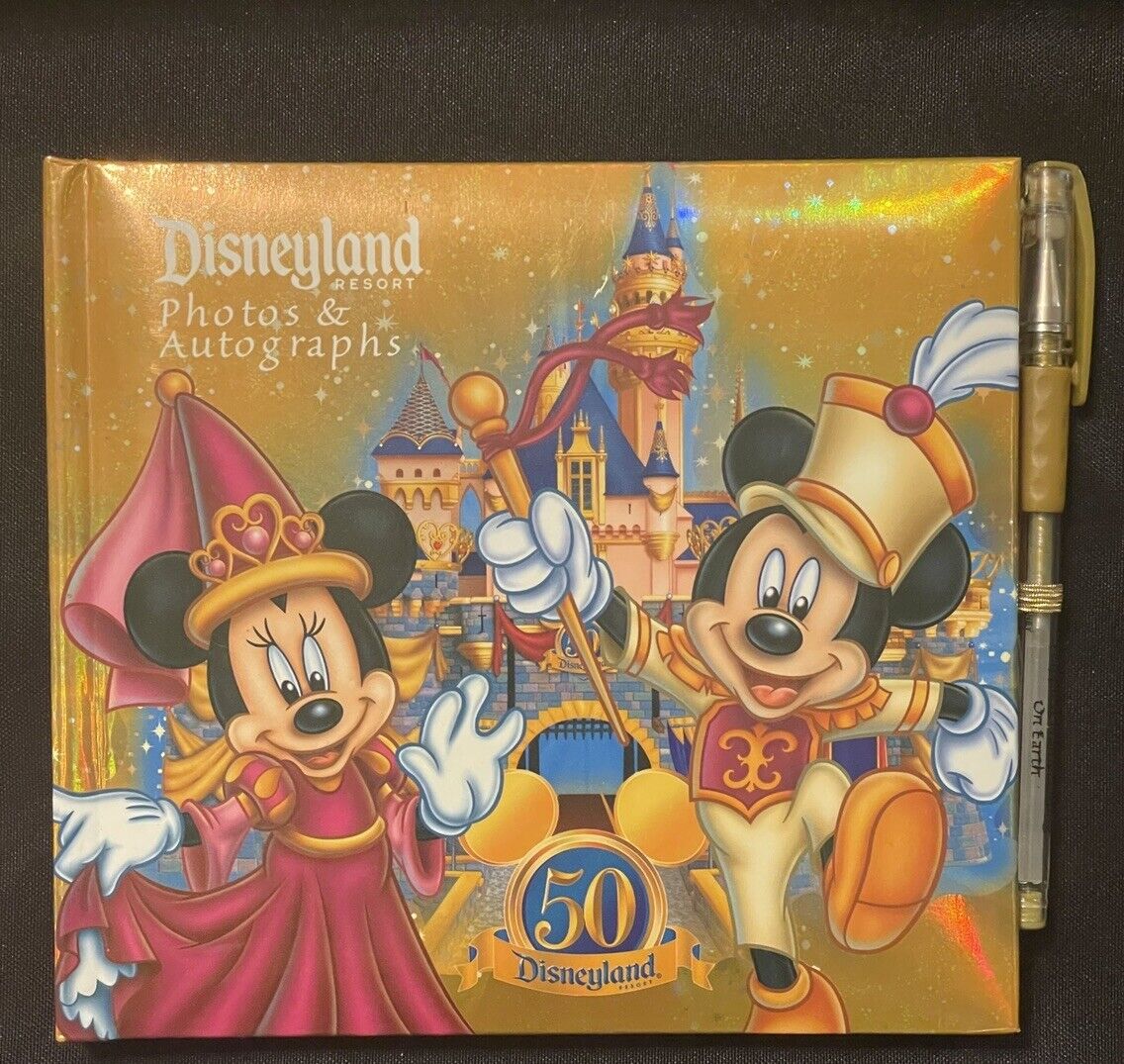 Disneyland 50th Anniversary Autograph Book - With Pen - Picture Album