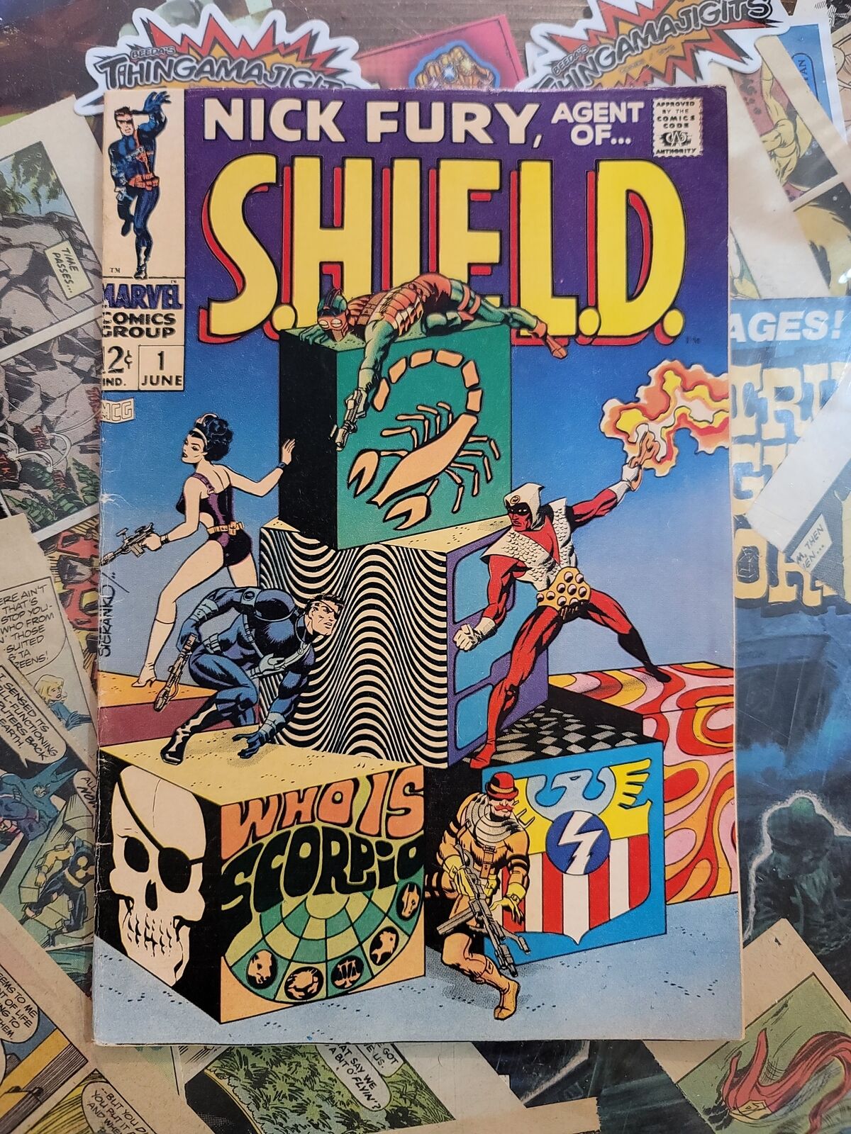 Nick Fury: Agent of Shield #1 1968 4.5 centerfold detached