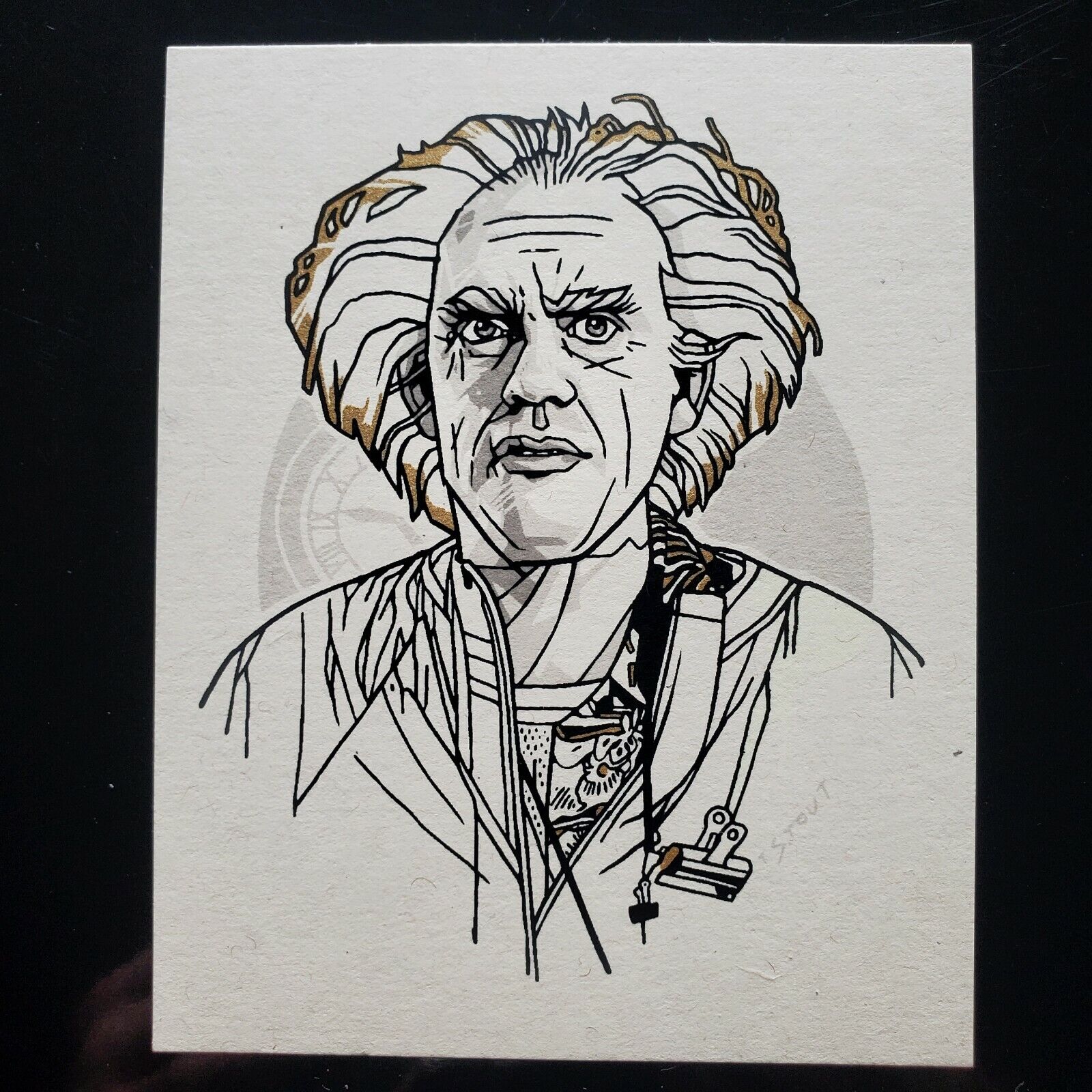 Tyler Stout Doc Dr Brown Back to the Future Handbill Print Movie Poster Mondo
