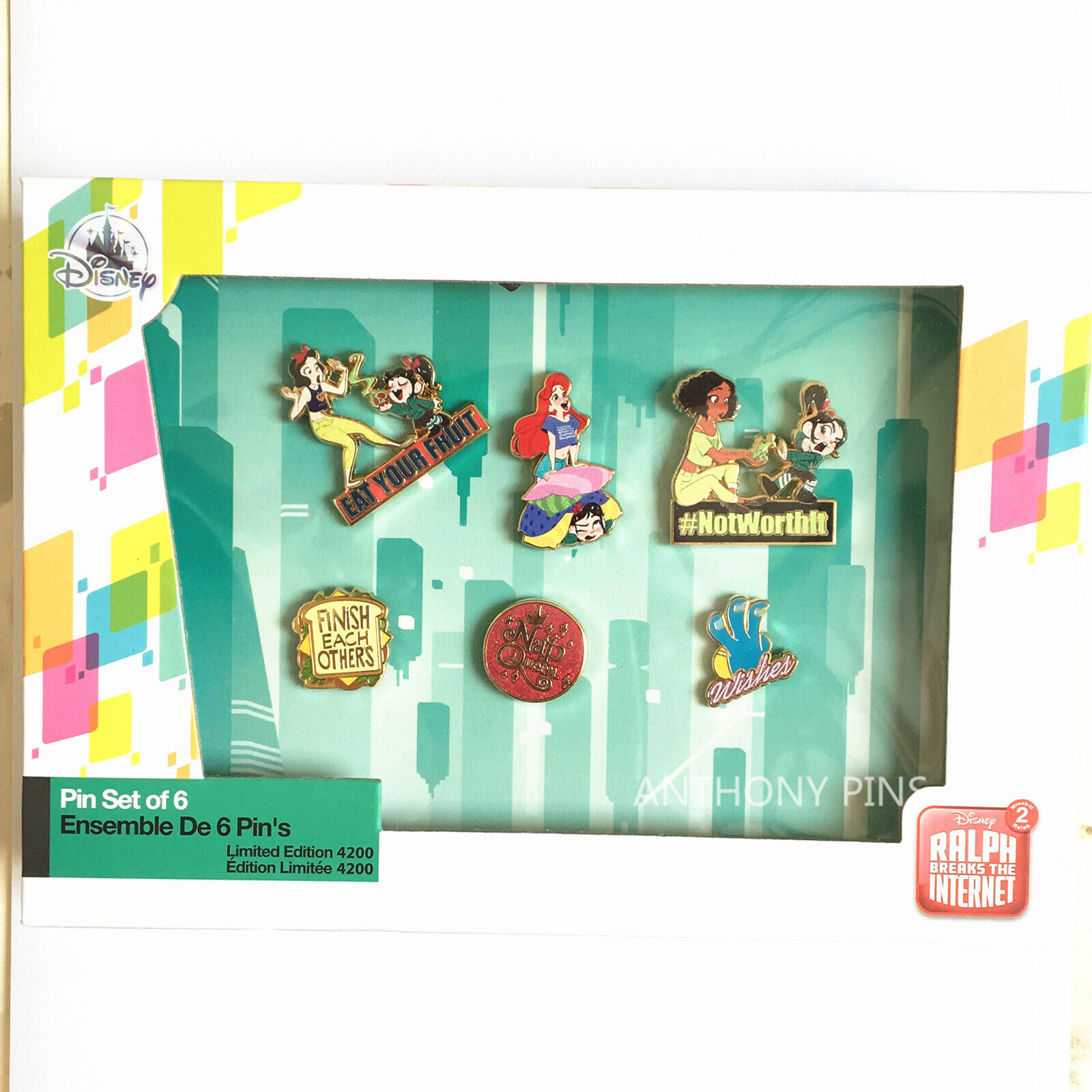 Disney Pin LE 4200 Limited Edition Ralph Breaks the Internet Disney Store New
