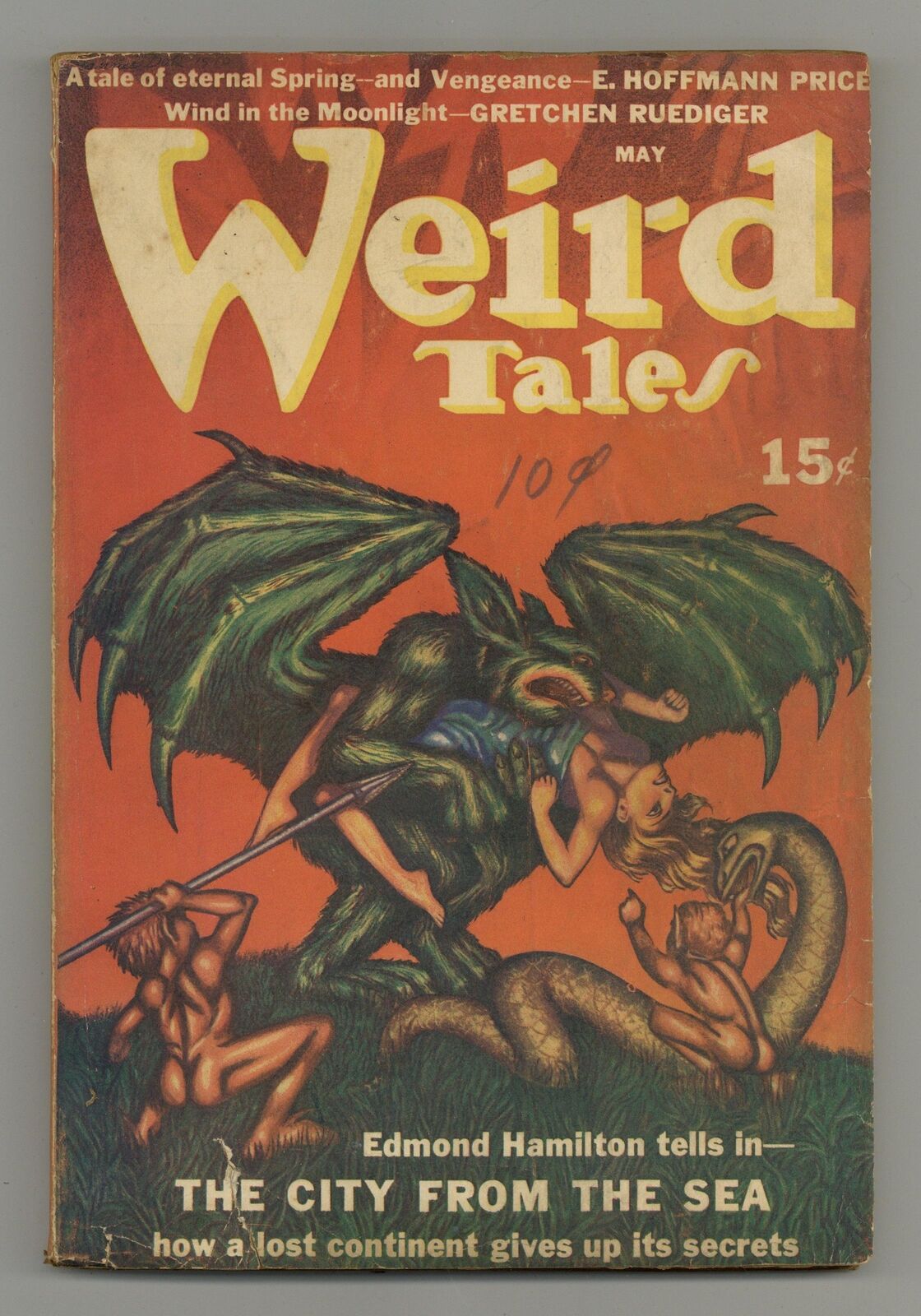 Weird Tales Pulp 1st Series May 1940 Vol. 35 #3 GD 2.0