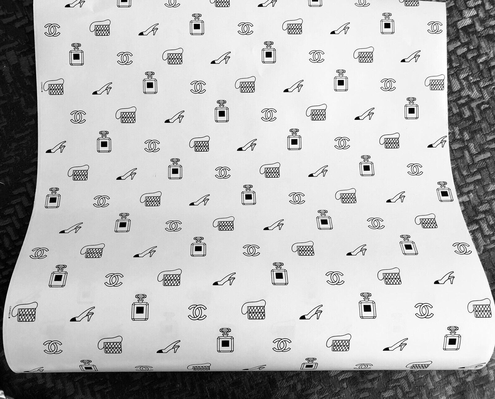 Chanel Authentic Vintage Very Rare Wrapping Paper , Thick 7 Pound Roll