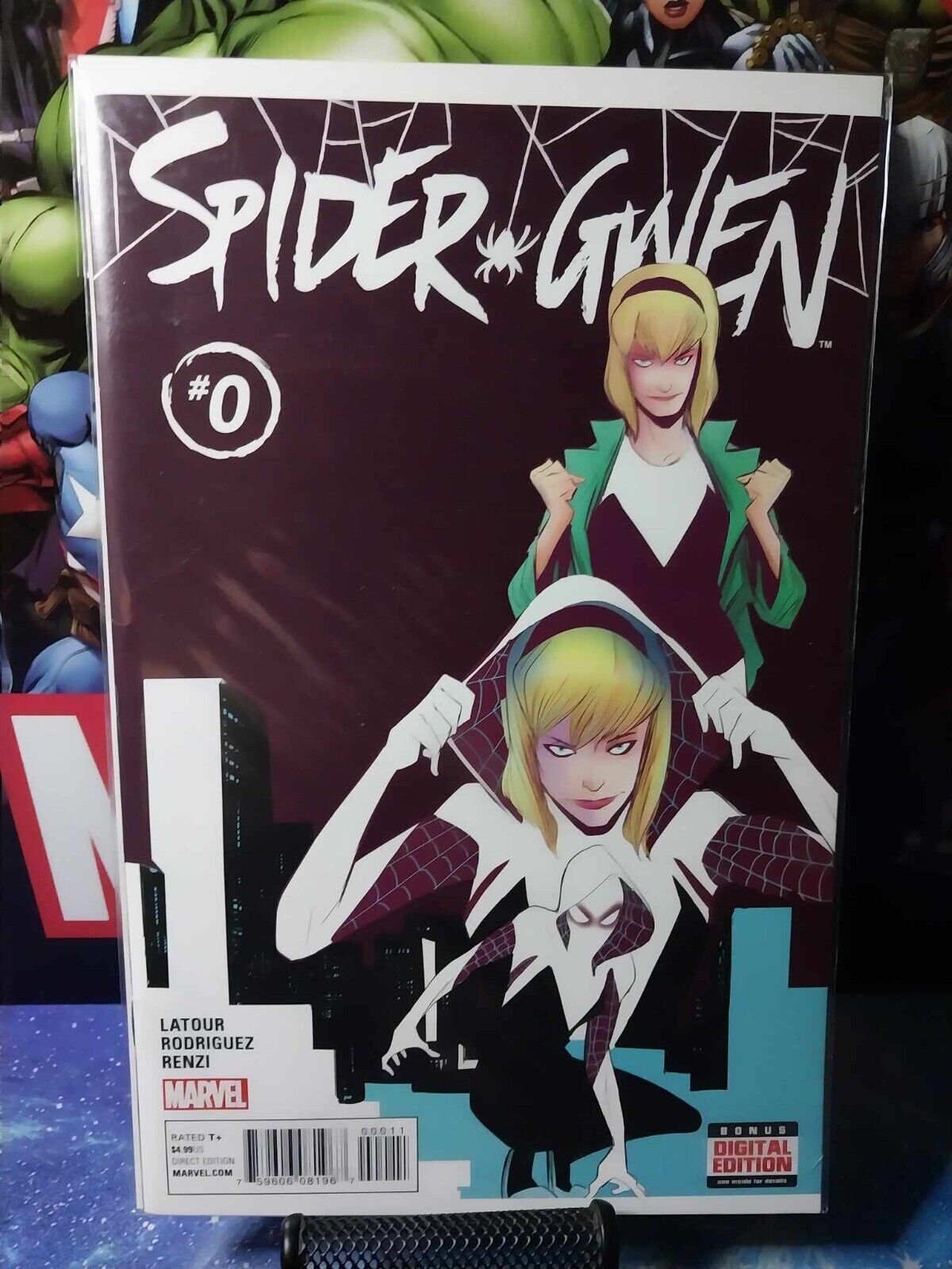 Spider-Gwen #0 Reprint Edge Of Spider-Verse #2 (2016 Marvel) 1st Appearance Gwen