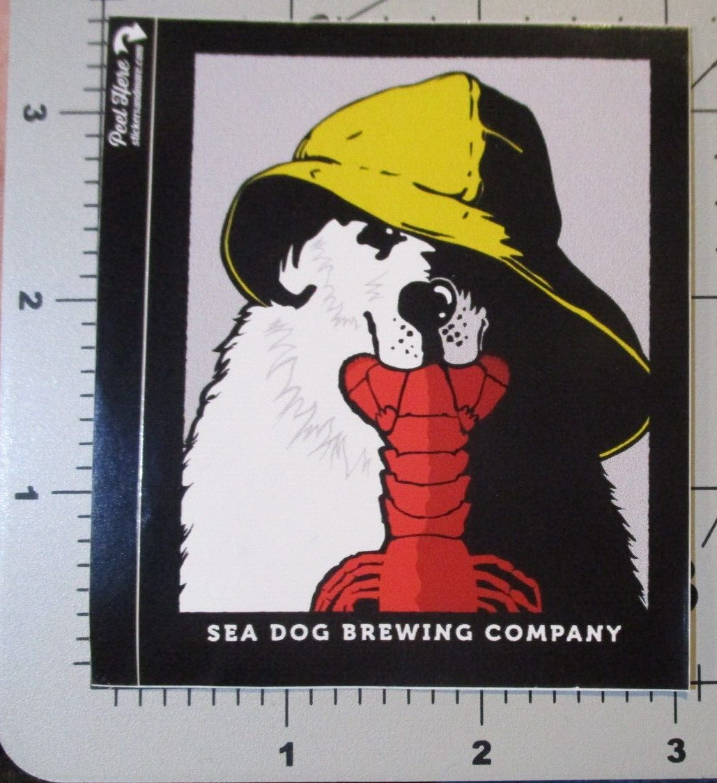 SEA DOG Maine blue paw sl logo STICKER label decal craft beer brewery brewing