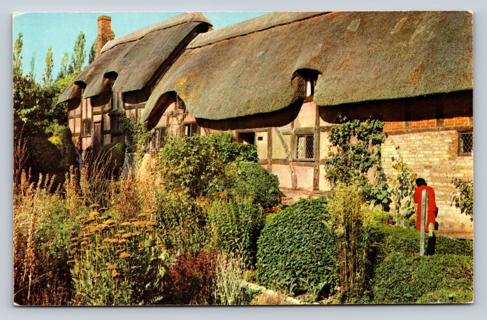 Anne Hathaway's Cottage Warwickshire England VINTAGE Postcard