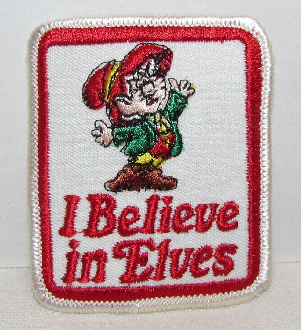 Vintage Keebler I Believe in Elves Cloth Patch