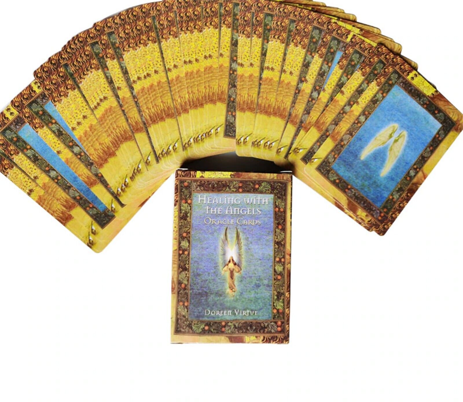 Healing With The Angels Oracle: 44 Cards & pdf guide Doreen Virtue  reprint/NEW