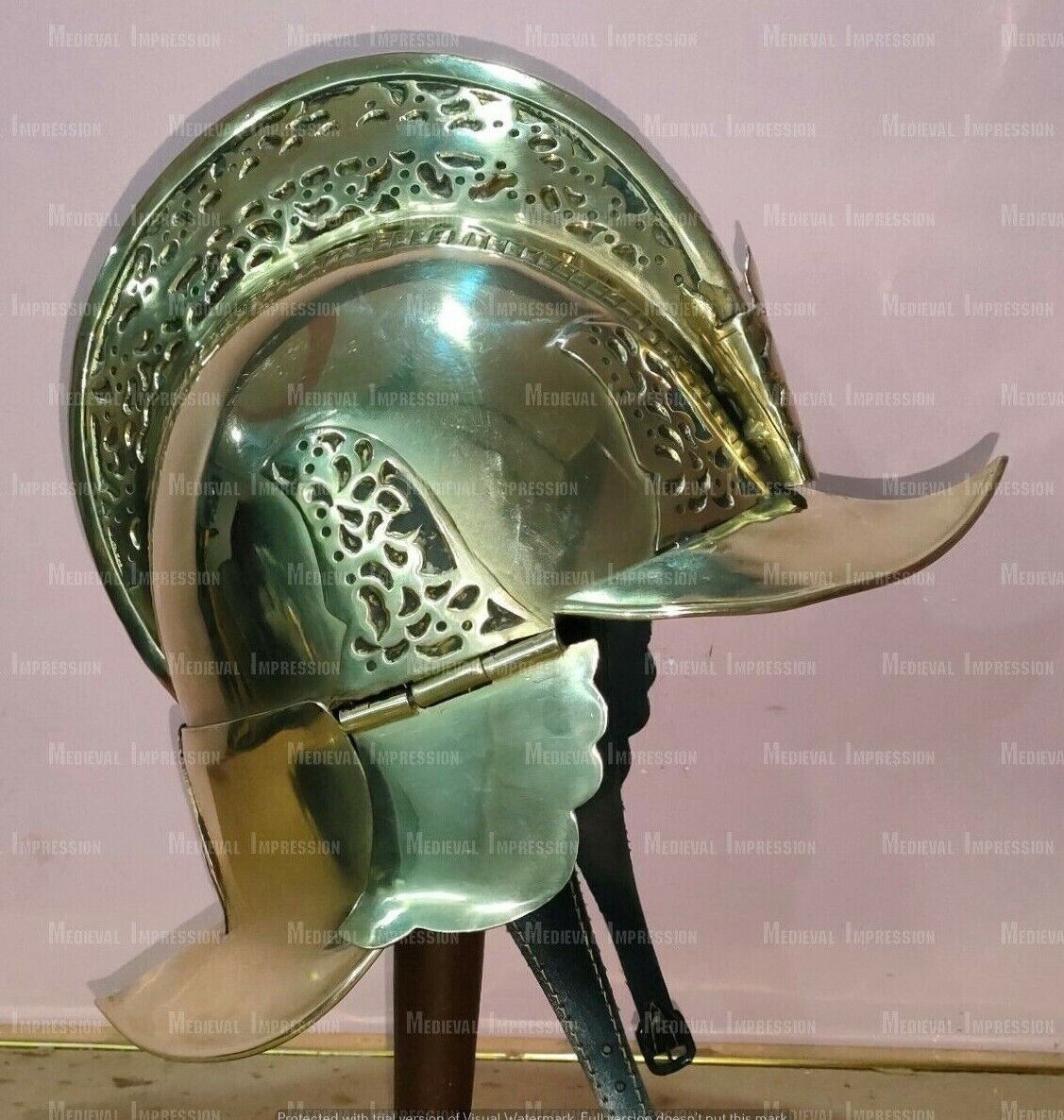 Armor Brass Helmet Limited Editionb New Antique Spanish Morion Helmet-Medieval