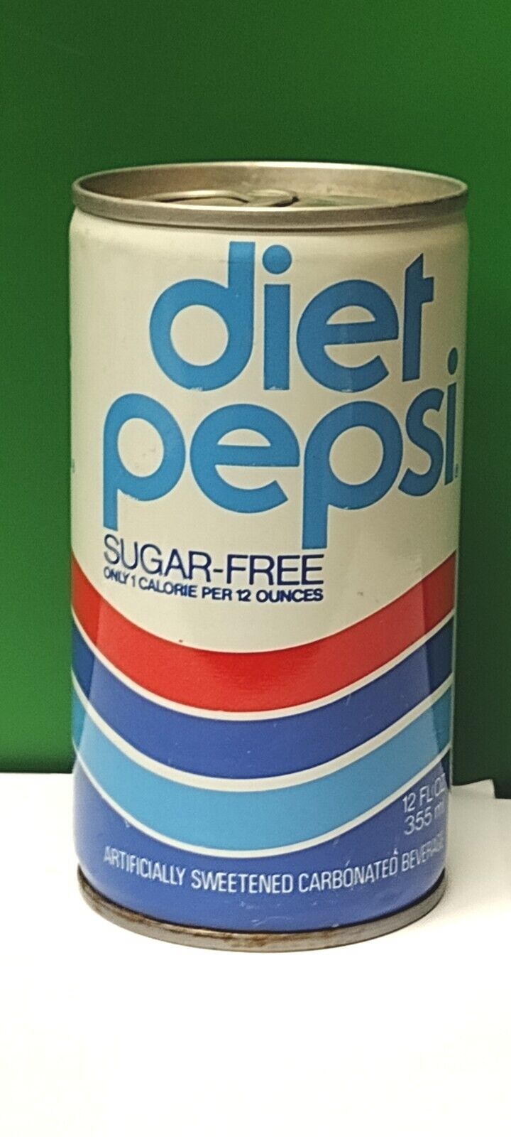 Vintage 1970-80 Diet Pepsi-Cola Sugar Free Can - Steel Metal - STILL SEALED WOW