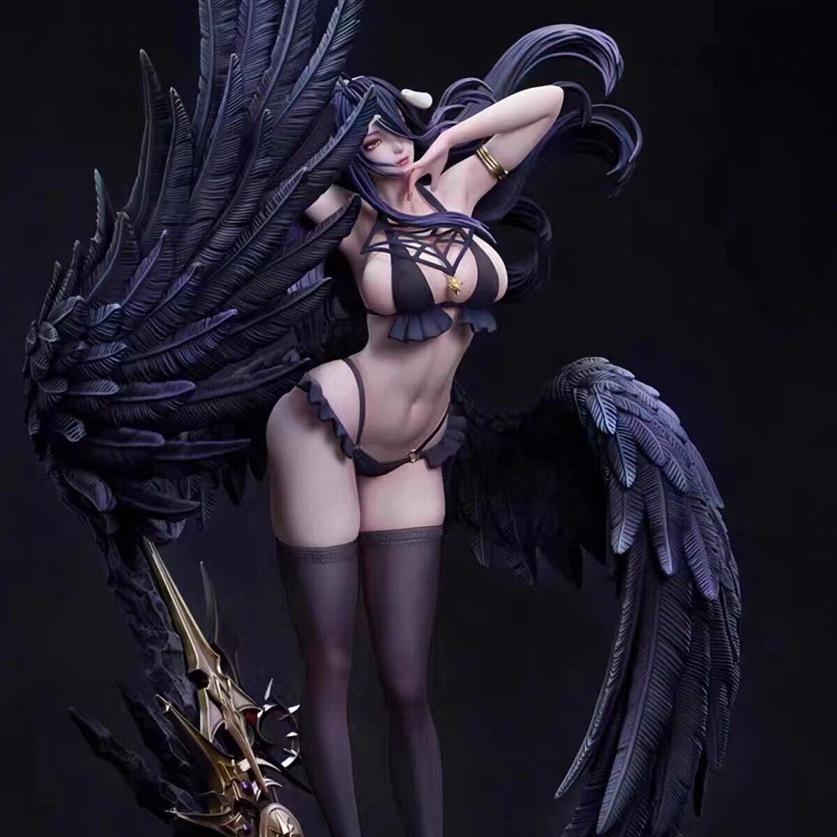 pre-sell New Overlord Albedo Statue GK Collection Figure PVC Action Figures 56cm