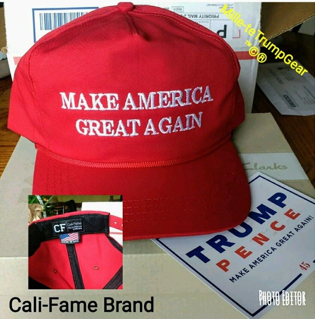 AUTHENTIC original Cali Fame Donald Trump Make America Great Again MAGA Hat