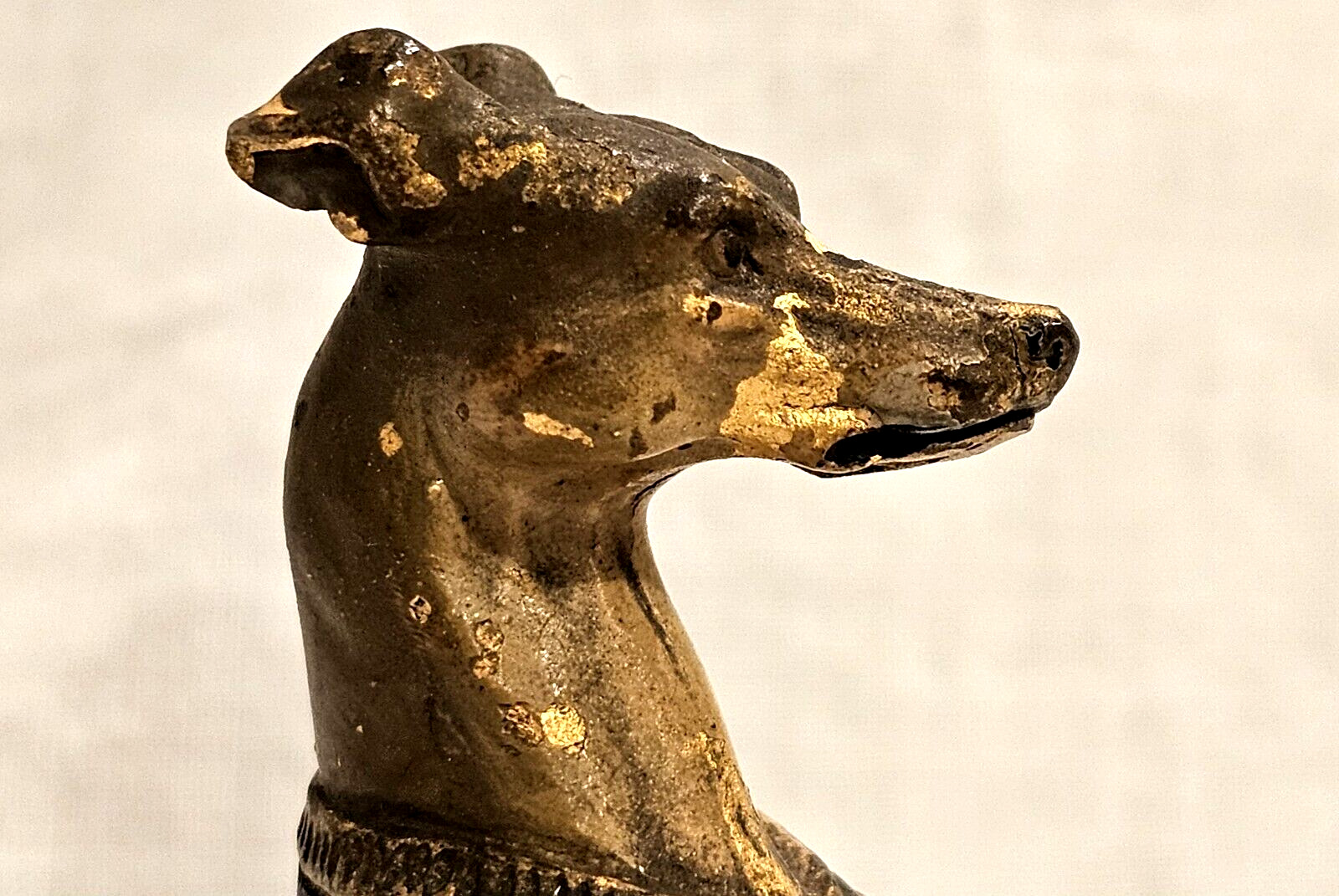 Vienna Bronze Whippet Dog Figurine Seated