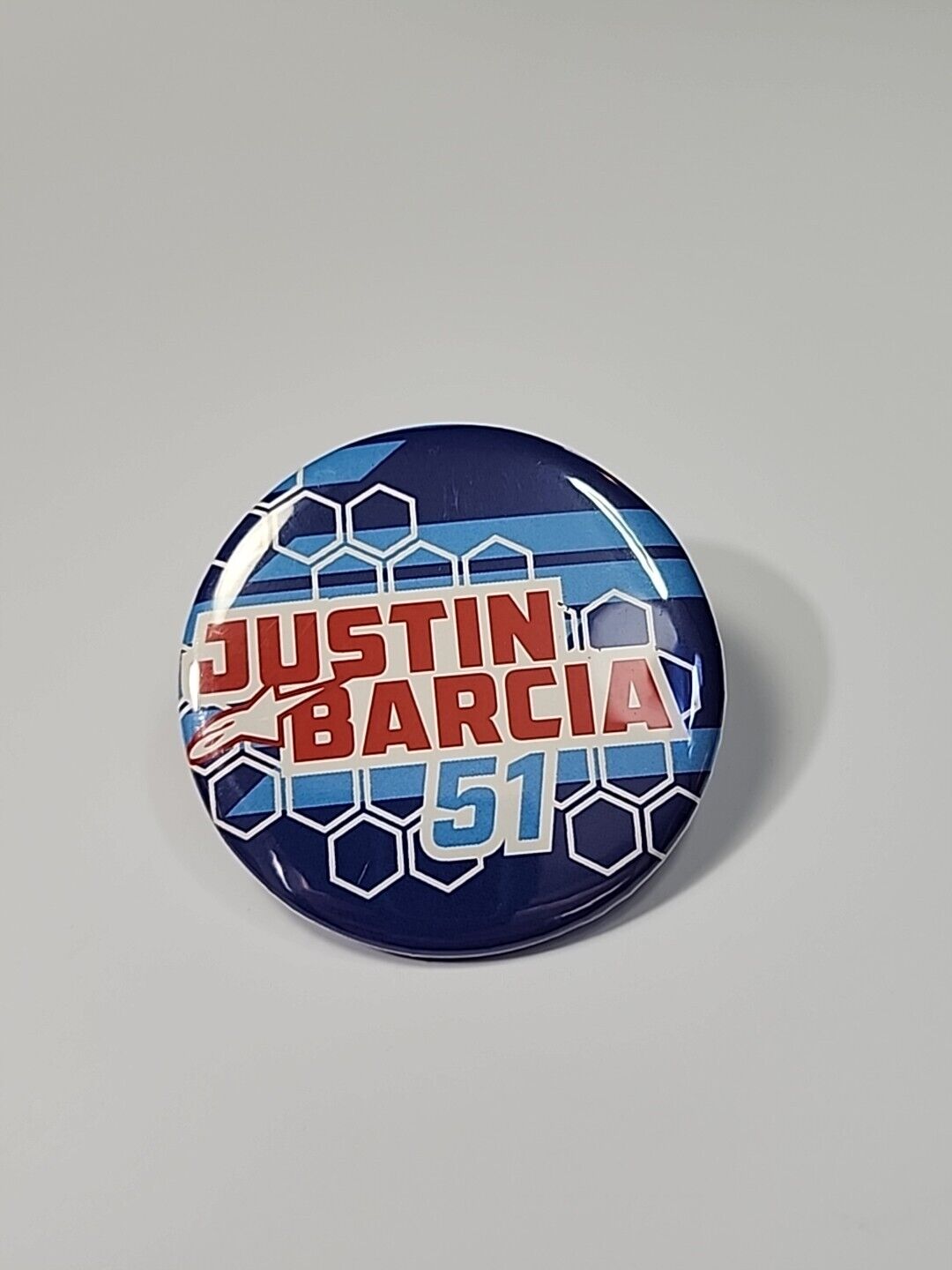 Justin Barcia #51 Button Pin Motorcycle Racer