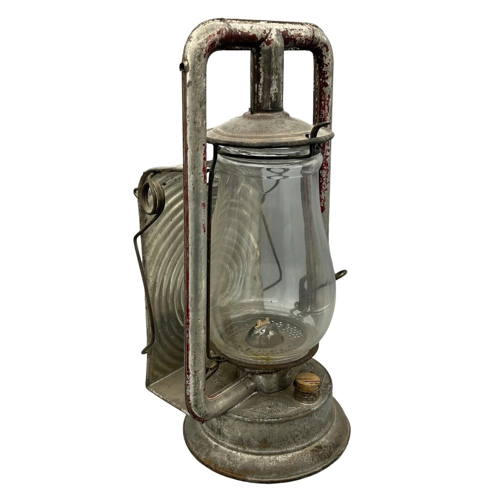 Vintage Norleigh Diamond Oil Lantern Norvell Shapleigh Hardware St Louis USA