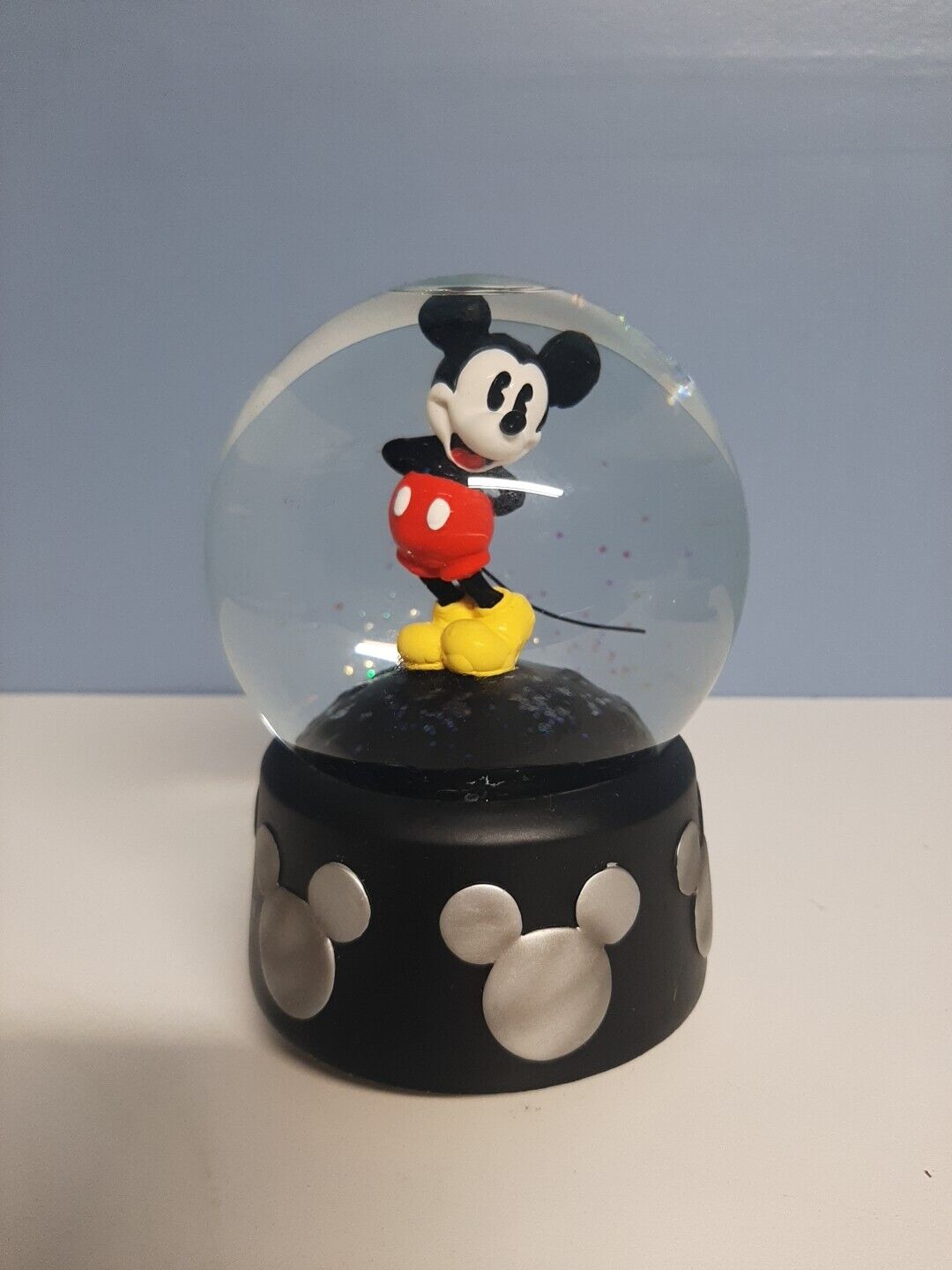 Vtg Mickey Mouse Snow Globe Mickey Mouse March Please Read Desc.