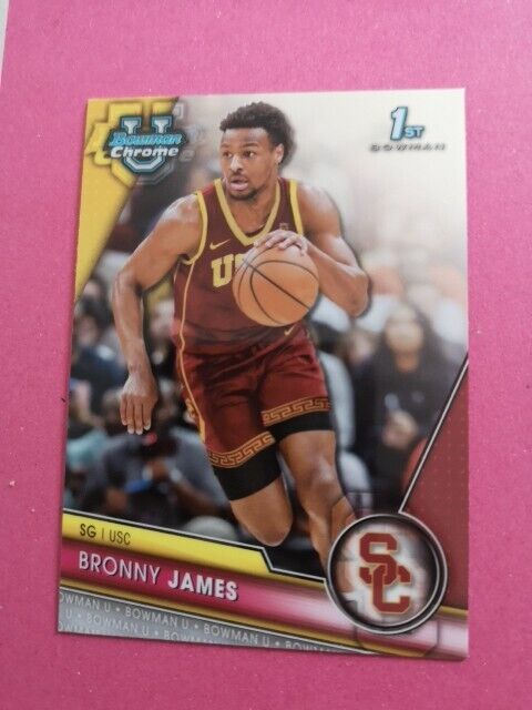 Bronny James USC Bowman University Topps Chrome 2023-24 Basketball Card #95
