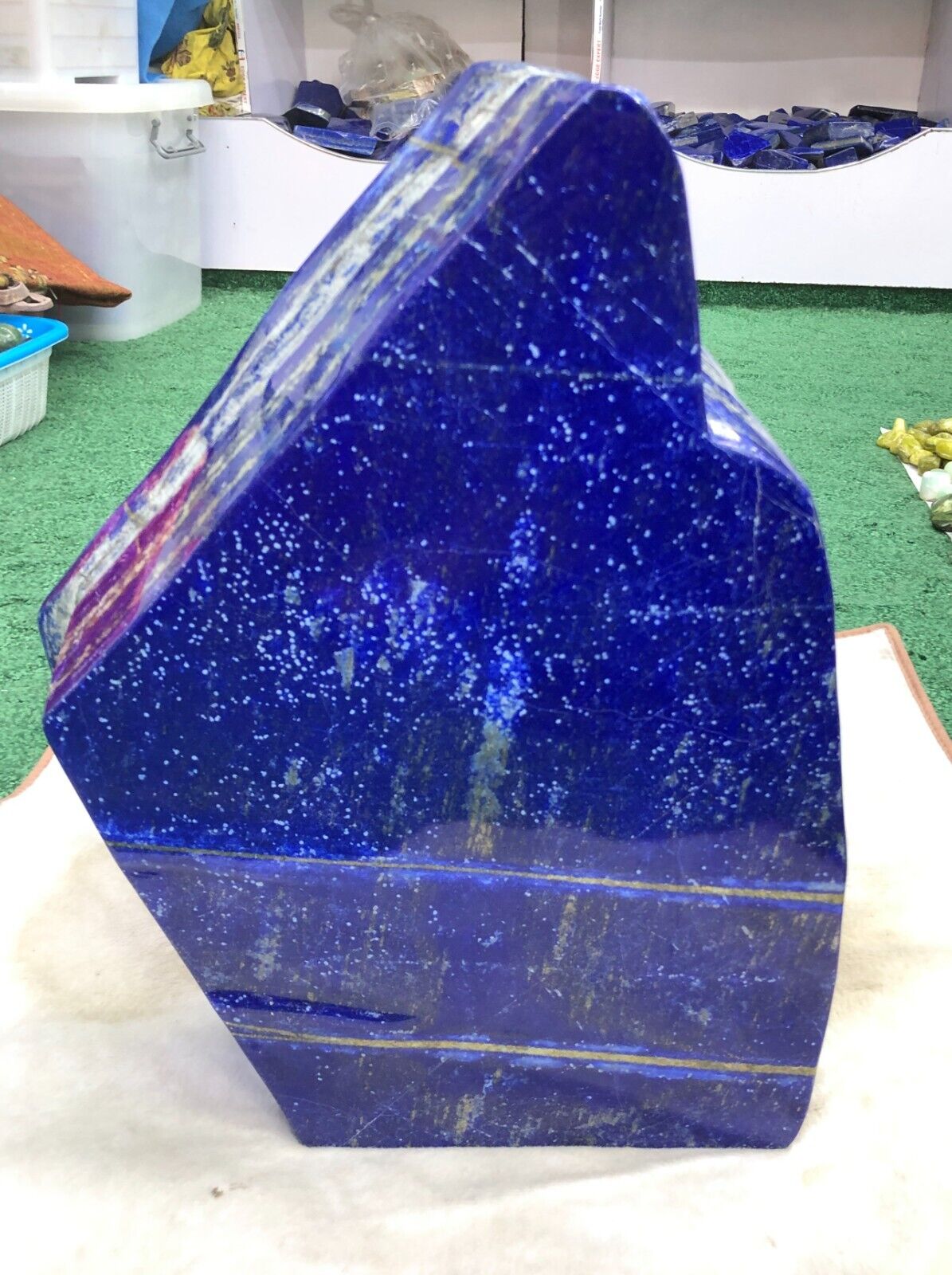21Kg Lapis Lazuli A+ Grade Freeform Polished Tumbled Stone, Huge Lapis Lazuli