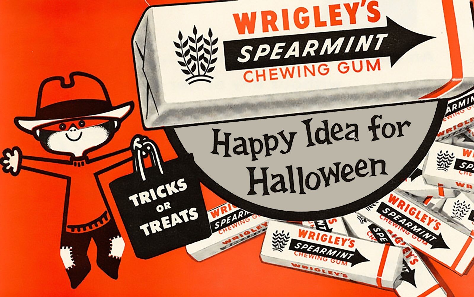Wrigleys Gum Advertising Halloween High Quality Metal Fridge Magnet 3 x 4 9688