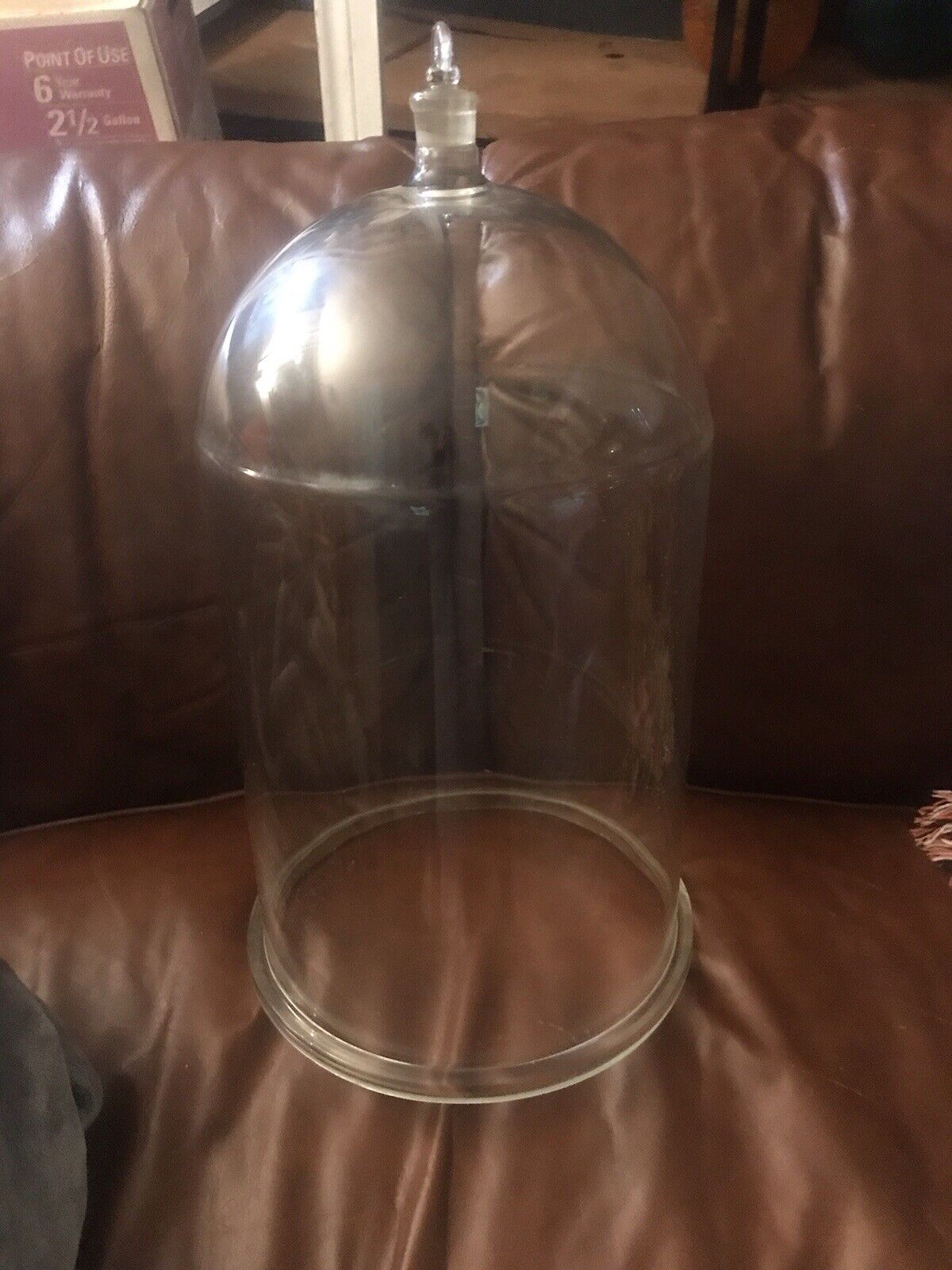 Vintage Rare Tall 17 Inch Pyrex Glass Bell Jar Dome Cloche Large