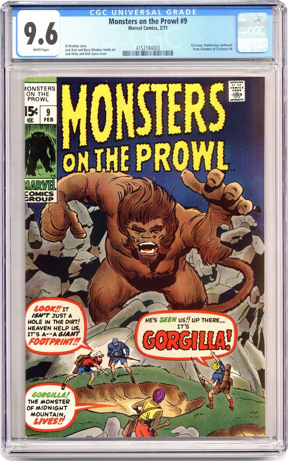 Monsters on the Prowl #9 CGC 9.6 1971 4152184003