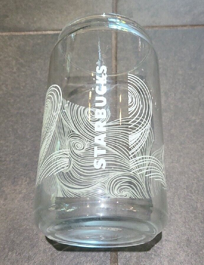 Starbucks Glass Beer Can Unreleased Pre Production Prototype Wave Art Design