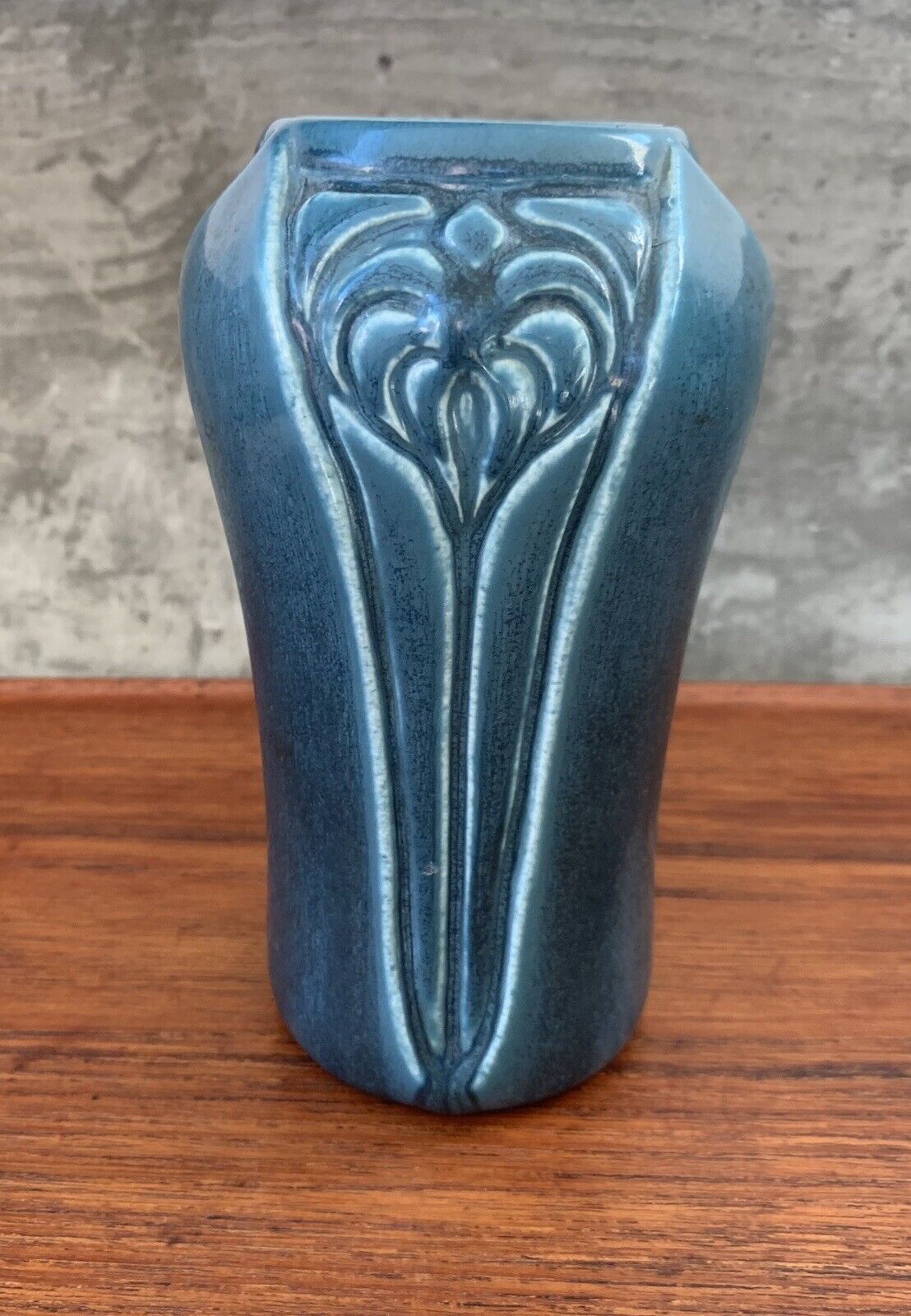 Stunning 1928 Rookwood Vase Matte Blue XXVIII  2141 Arts & crafts