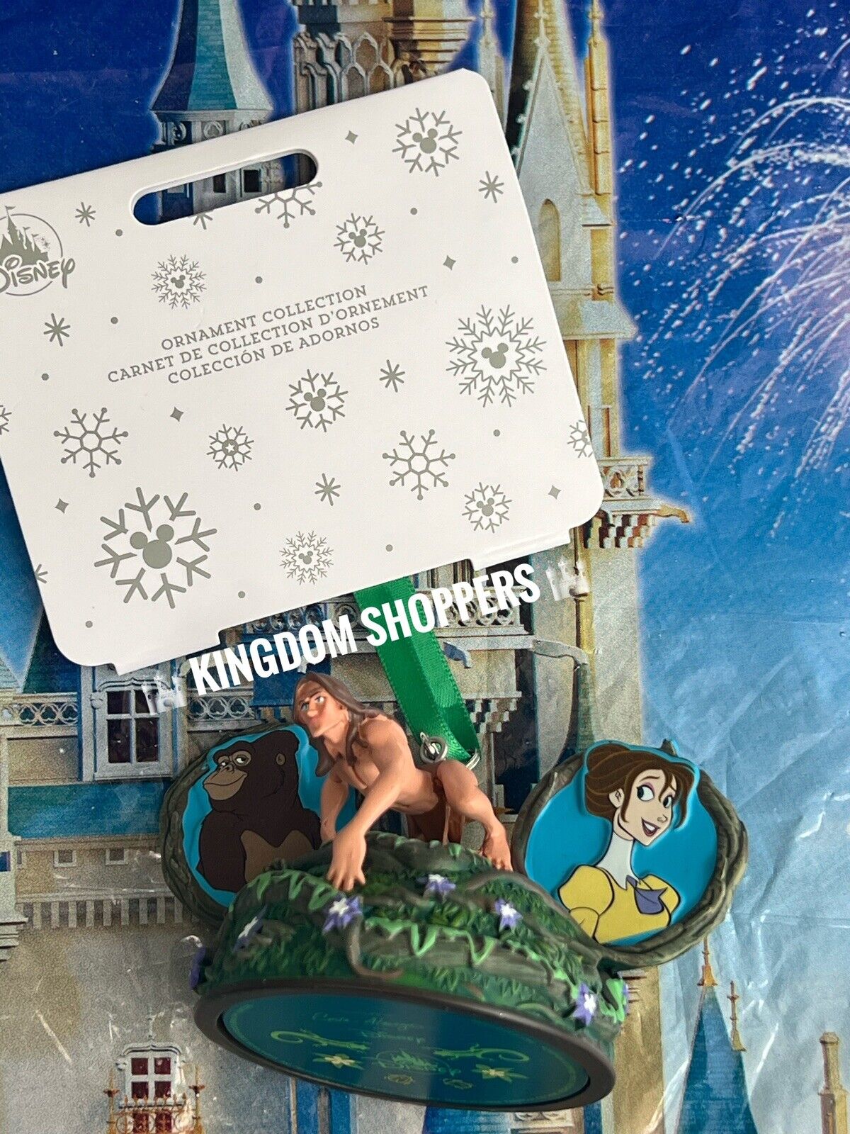 2024 Disney Parks Tarzan Jane Terk Clayton Archimedes Ear Hat Christmas Ornament