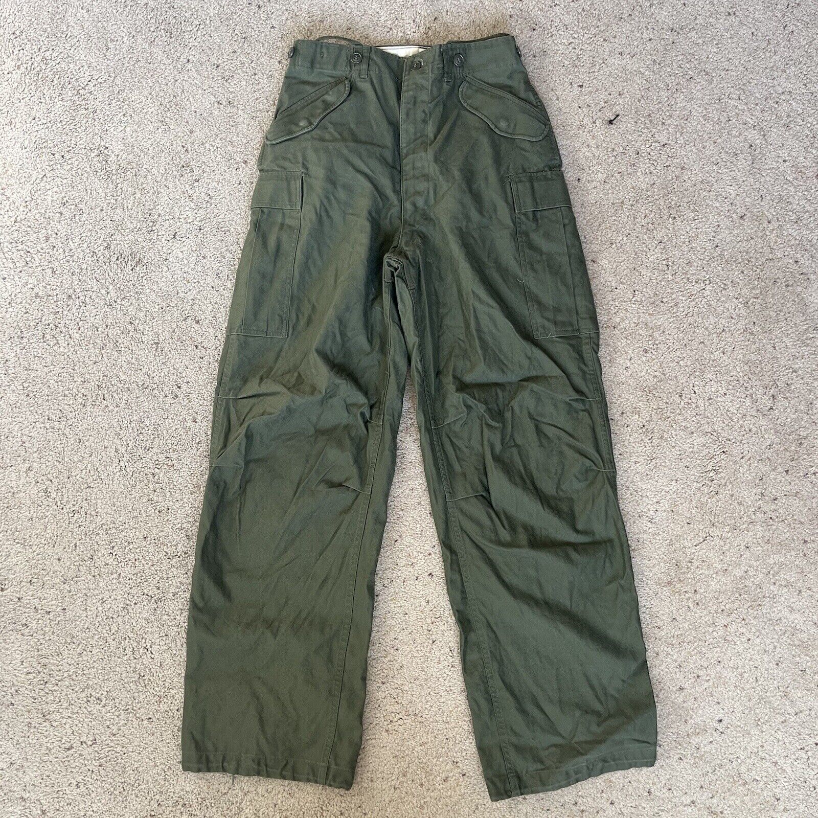 Vintage 1950\'s US ARMY Type II Trousers Sateen John Ownbey Co. Size Long Small
