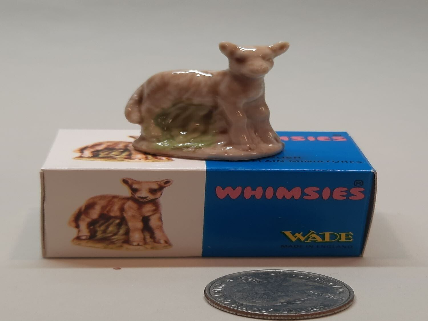 Geo. Wade England Lamb Miniature Porcelain Figurine