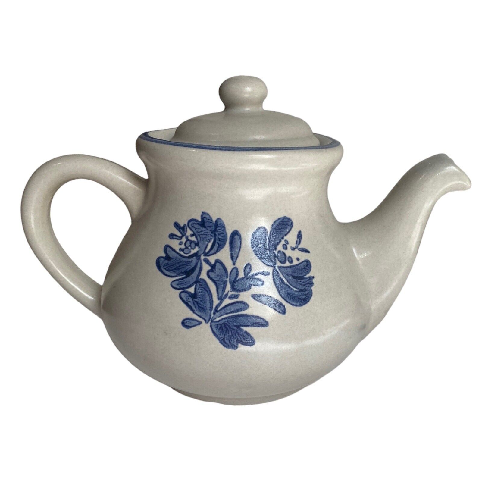 VTG Pfaltzgraff Yorktowne Teapot & Lid Stonewear 6 3/4” Rustic Farmhouse Decor
