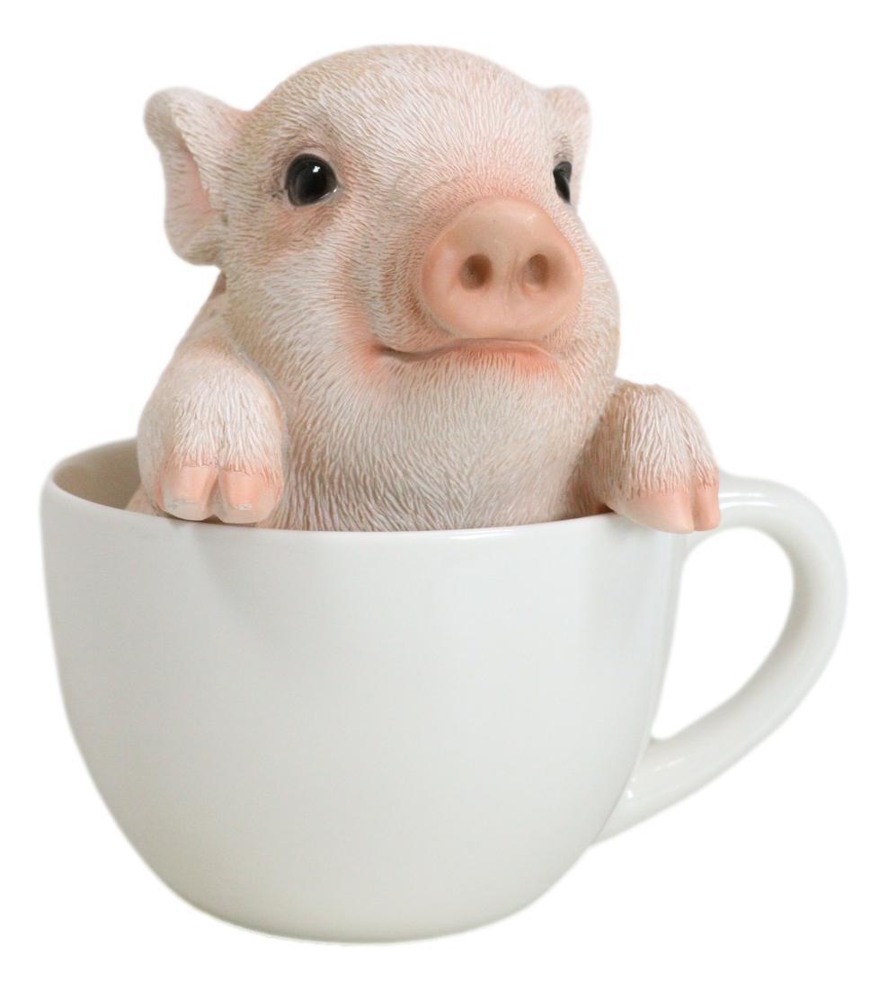 Collectible Teacup Pig Pet Pals Collectible Resin Figurine 5.75\