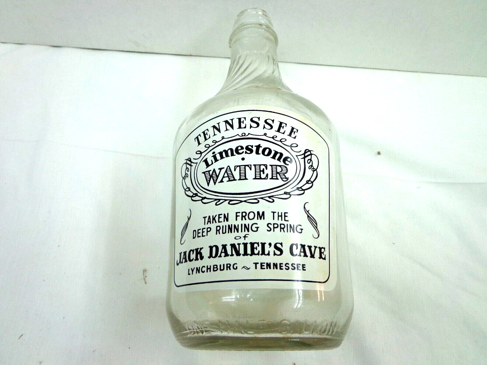 RARE Jack Daniels Cave Tennessee Limestone Water Empty  Collector Bottle NO LID