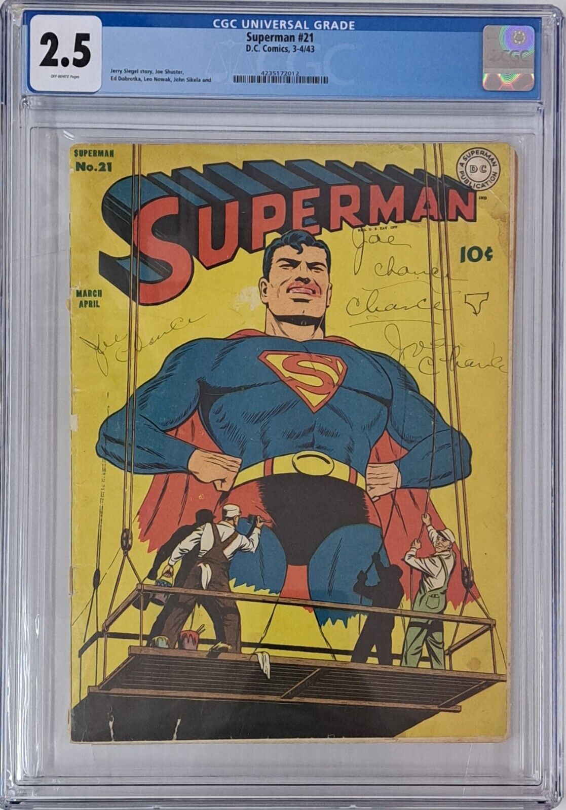 SUPERMAN #21 CGC 2.5