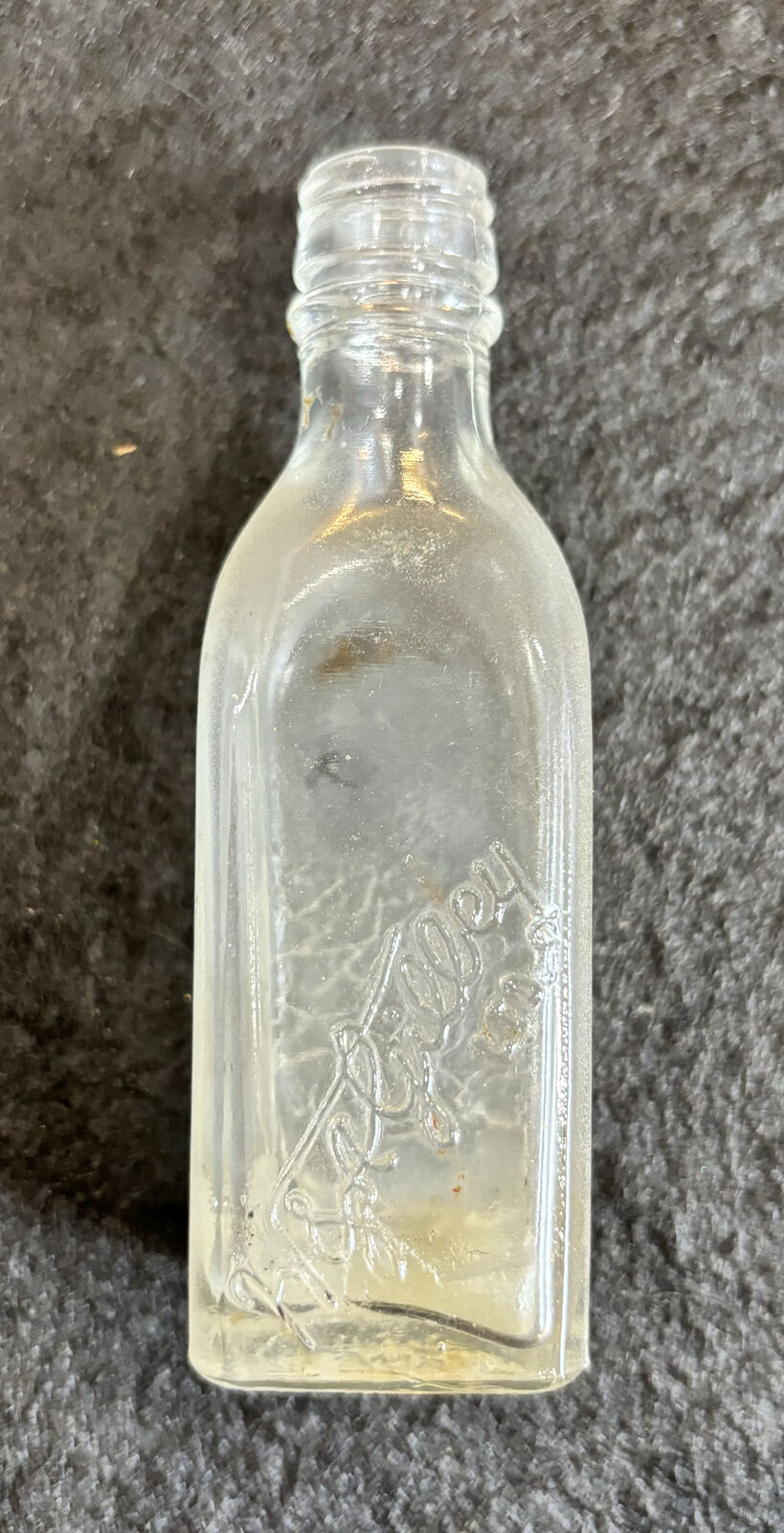 Antique H & A Gilley Embossed Gin Glass Bottle